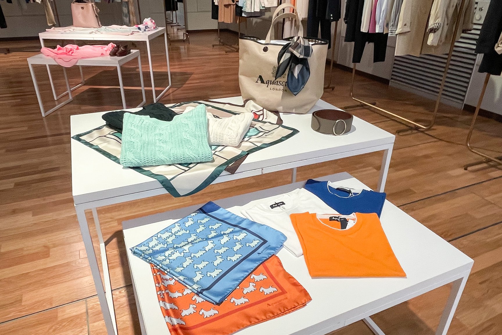 アクアスキュータム展示会の様子