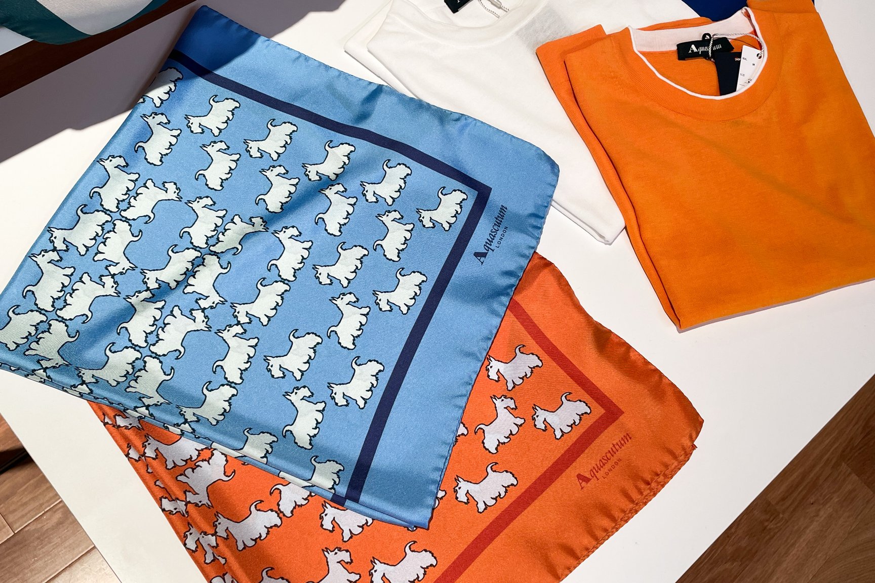 アクアスキュータム展示会の様子