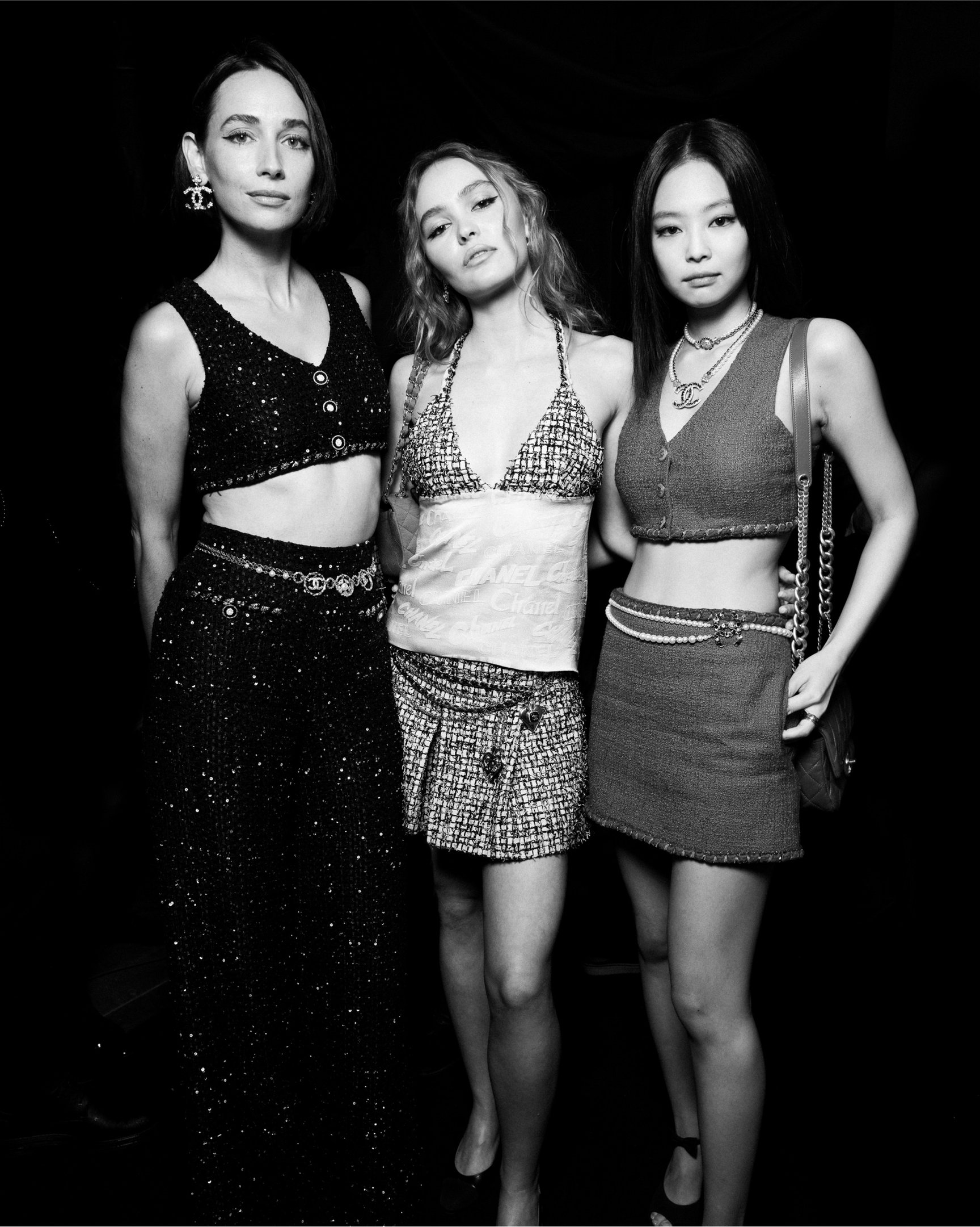 Rebecca Dayan、Lily-Rose Depp、JENNIE
