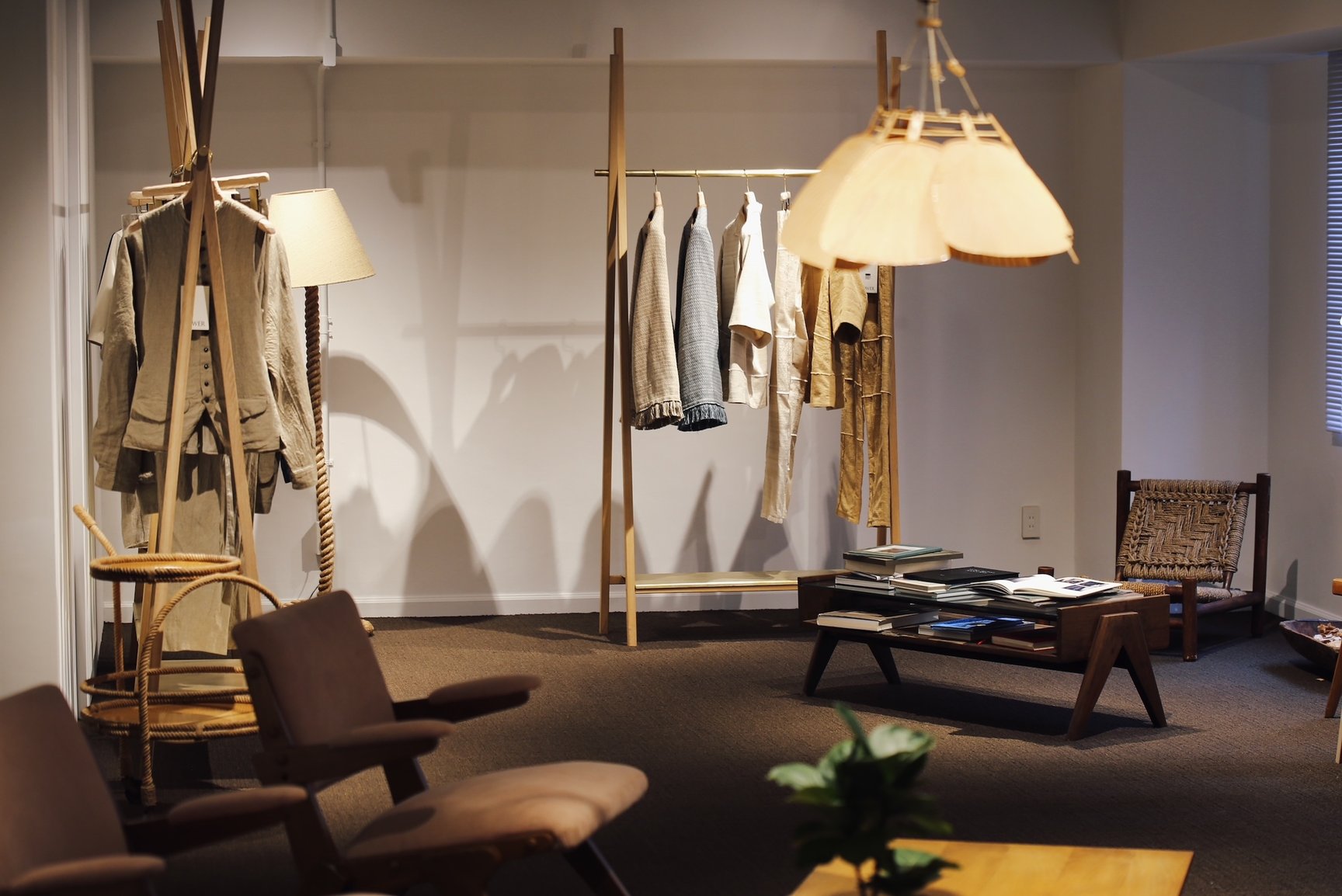 「ソウワー」2022年春夏コレクションの展示会の様子