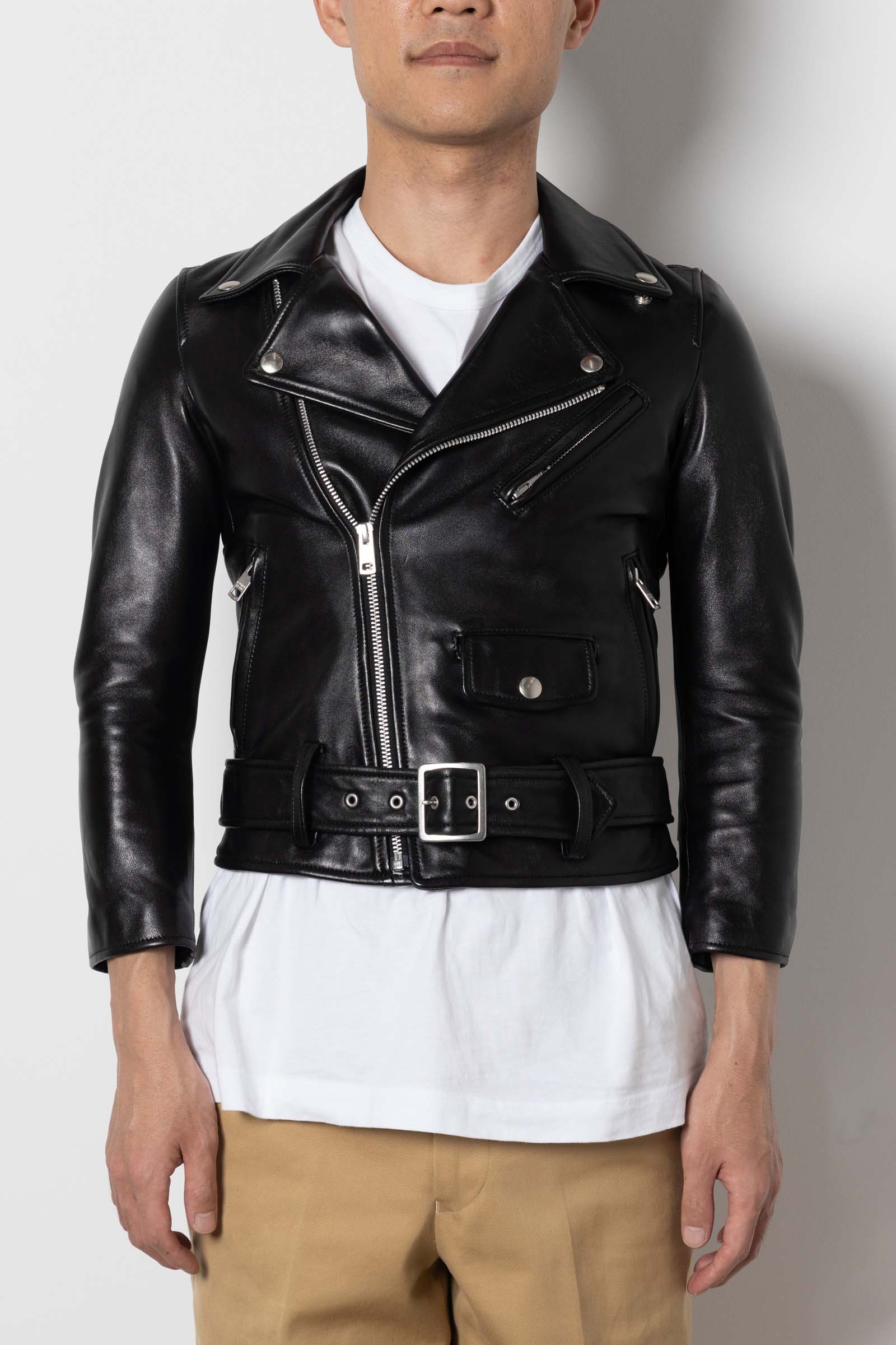 ビューティフルピープル　ライダースジャケット　140cm　着画