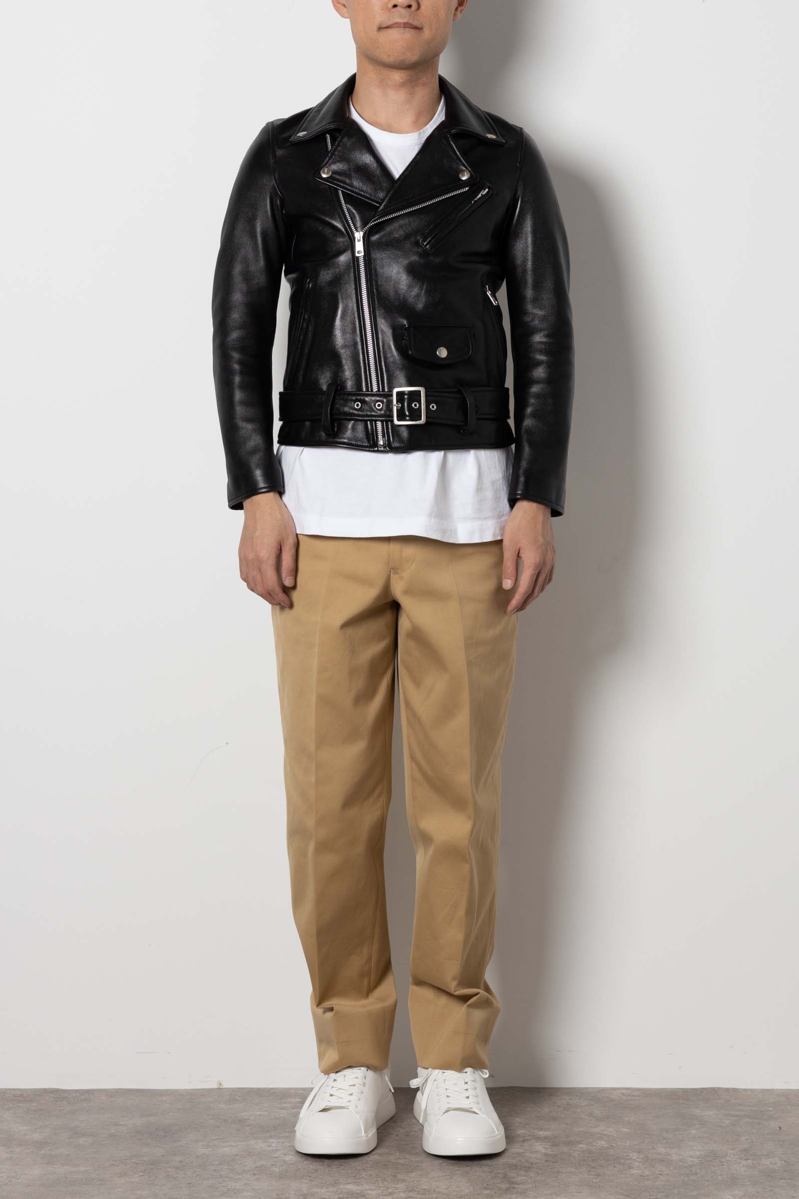 ビューティフルピープル　ライダースジャケット　160cm 着画