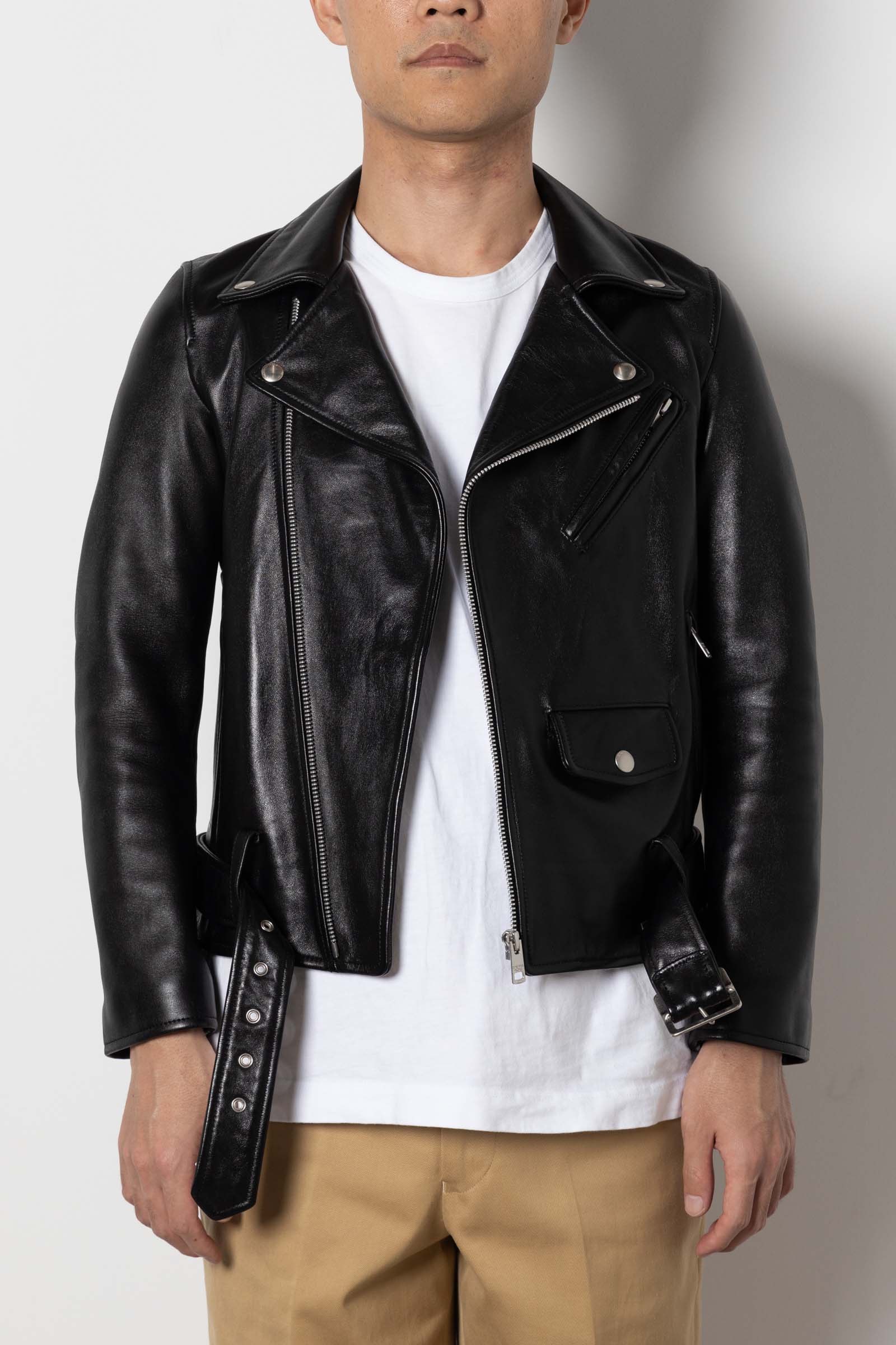 ビューティフルピープル　ライダースジャケット　160cm 着画