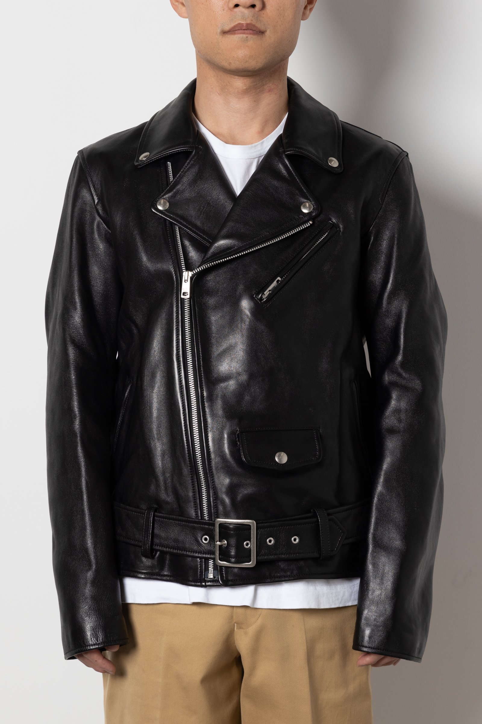 ビューティフルピープル　ライダースジャケット　200cm 着画