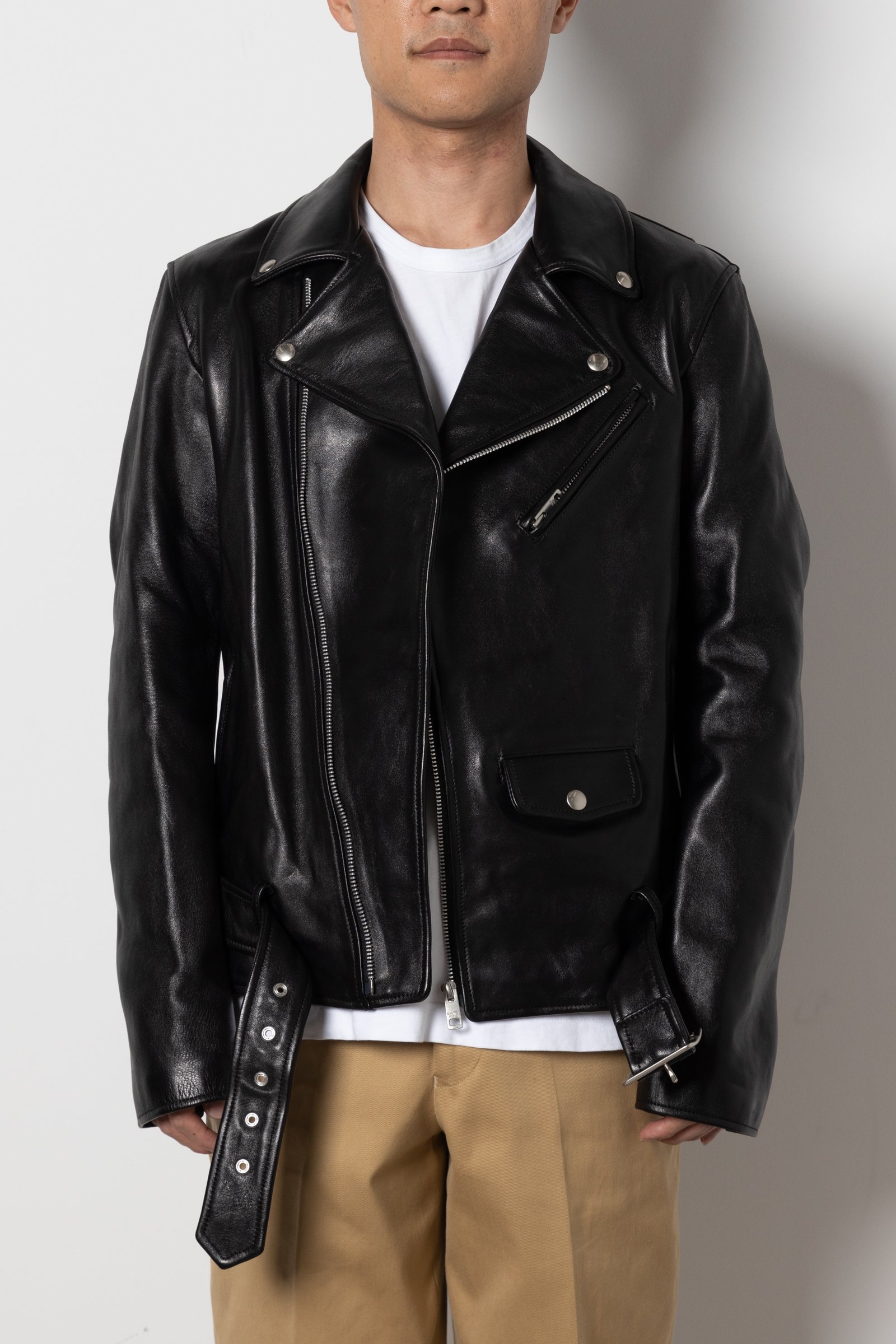 ビューティフルピープル　ライダースジャケット　200cm 着画