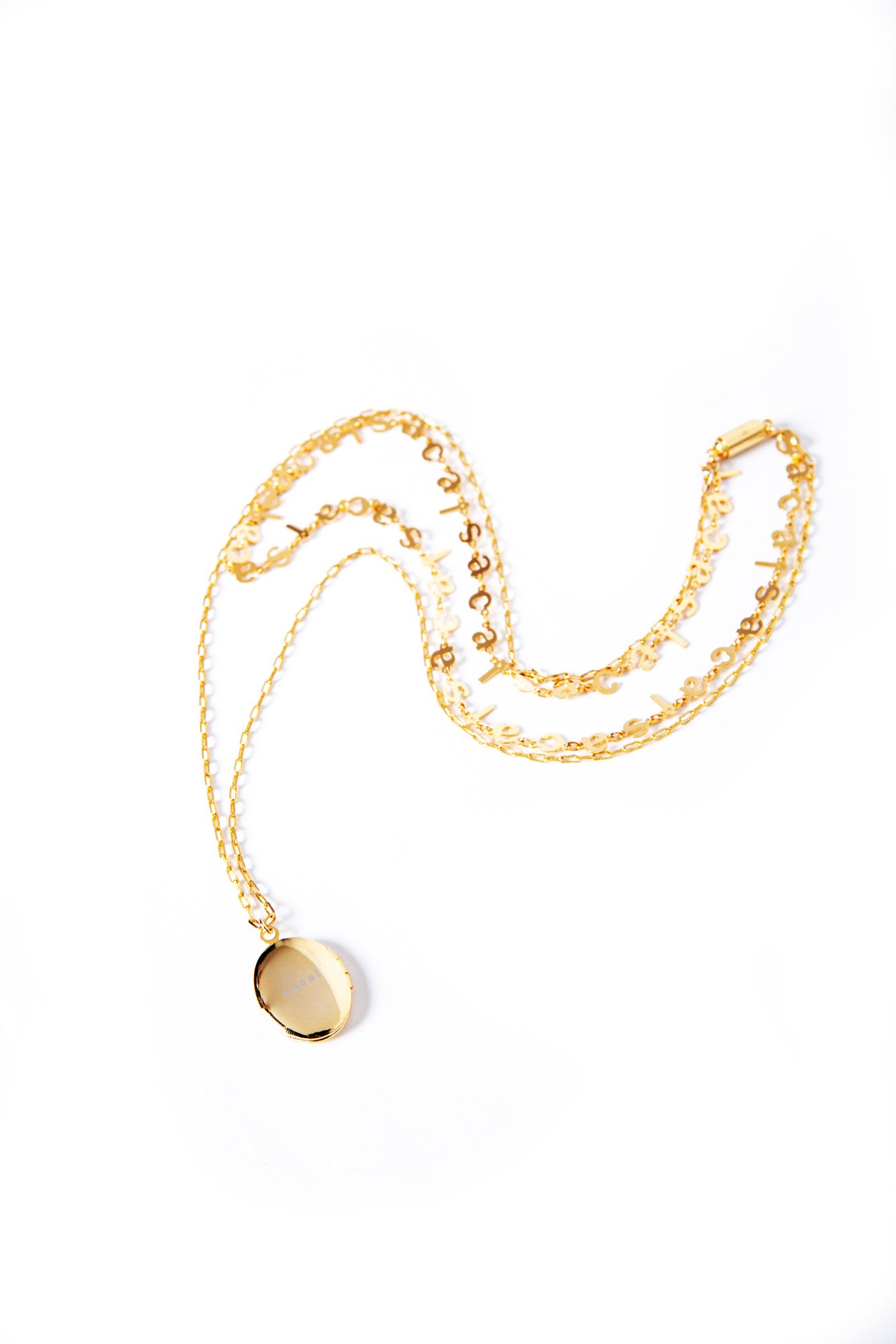 Logo Chain Layerd Necklace 2万7500円 