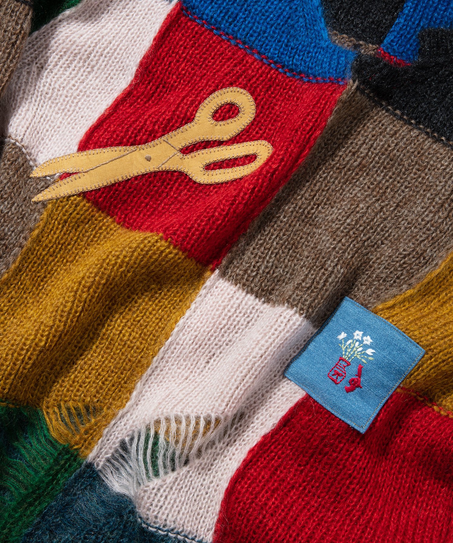 KHOKI?Y damage knit MULTI