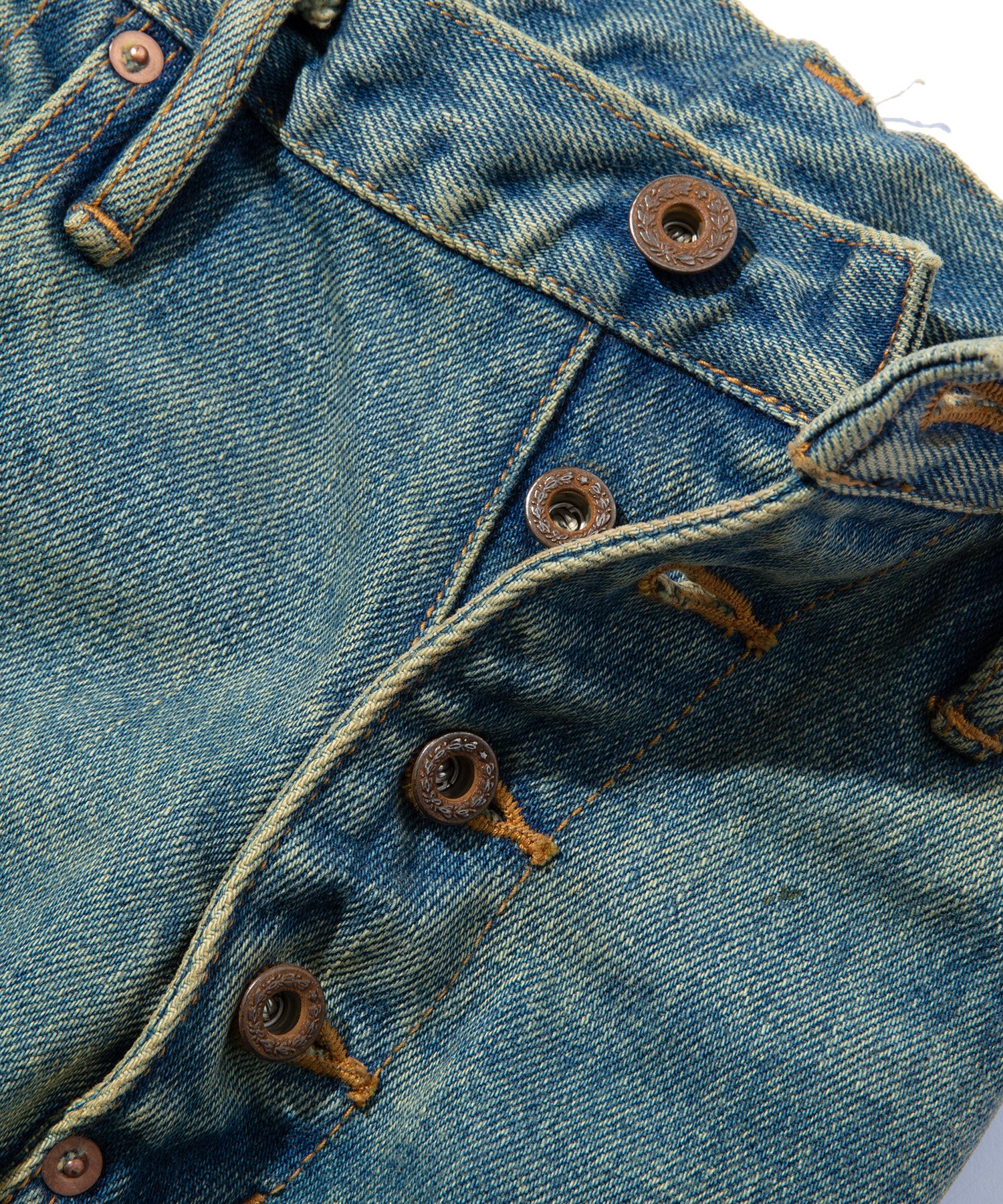 OIL FADE DENIM PANTS TYPE 502 FADED INDIGO