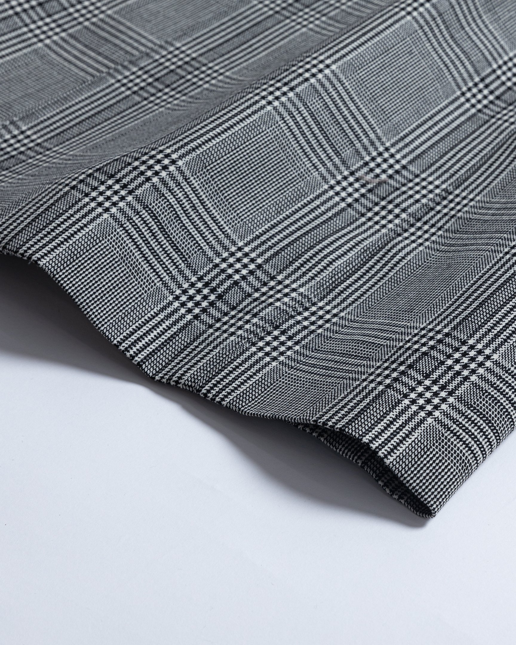 オーバーコート　グレンチェックコート