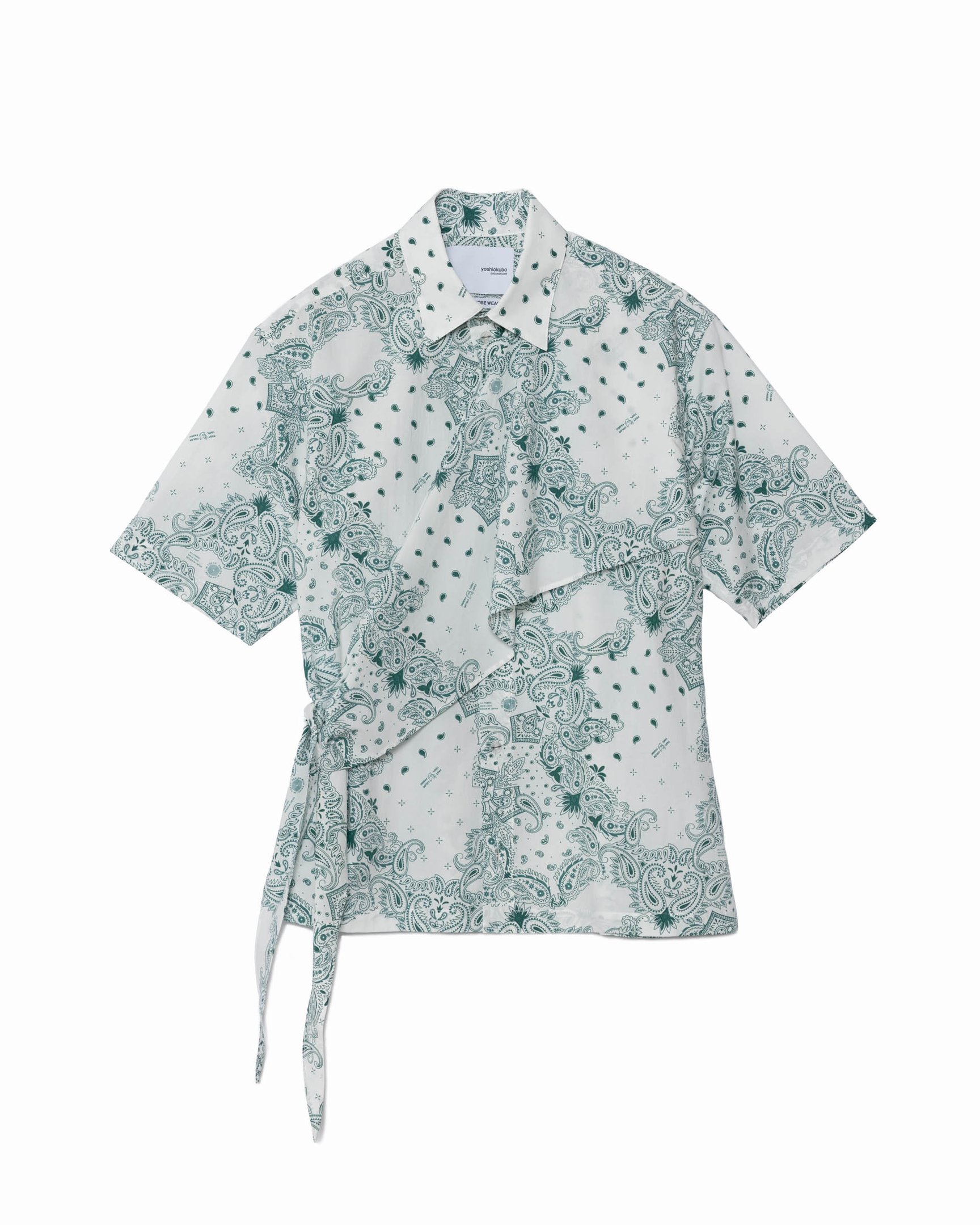 ヨシオクボのペイズリー柄シャツ