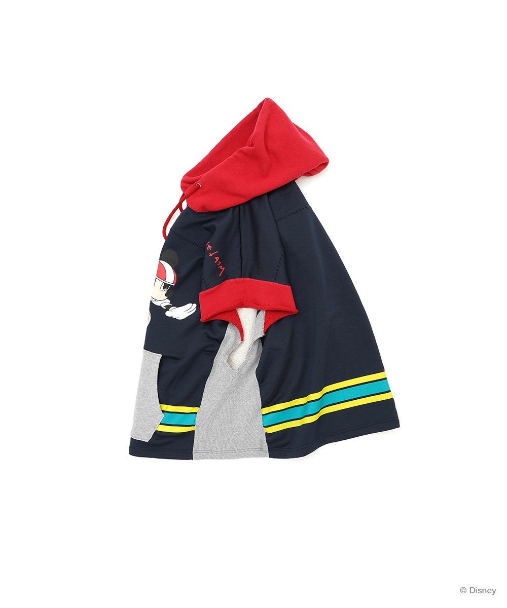 ミッキーのイラストをプリントしたノースリーブのフーディ