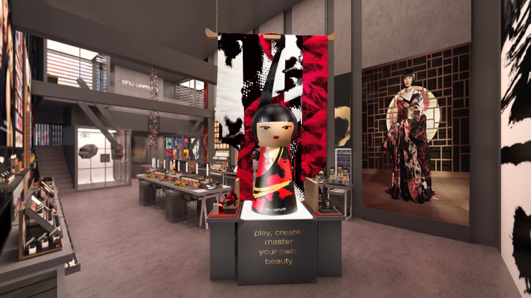 「シュウ トウキョウ メイクアップ ボックス」に用意するフォトスポット