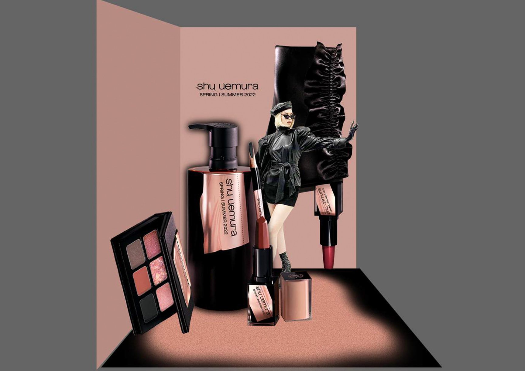 「シュウ トウキョウ メイクアップ ボックス」に用意するフォトスポット