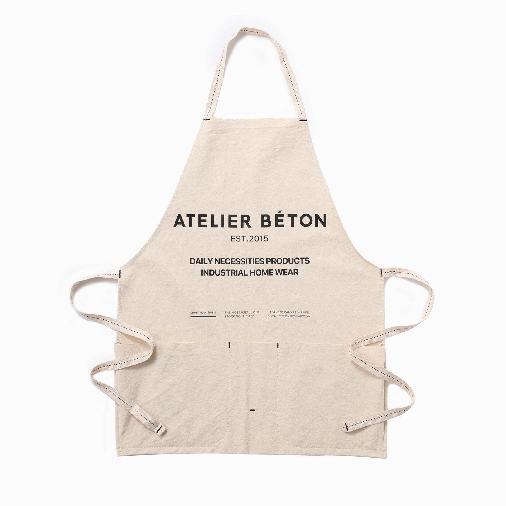 白のワークエプロン