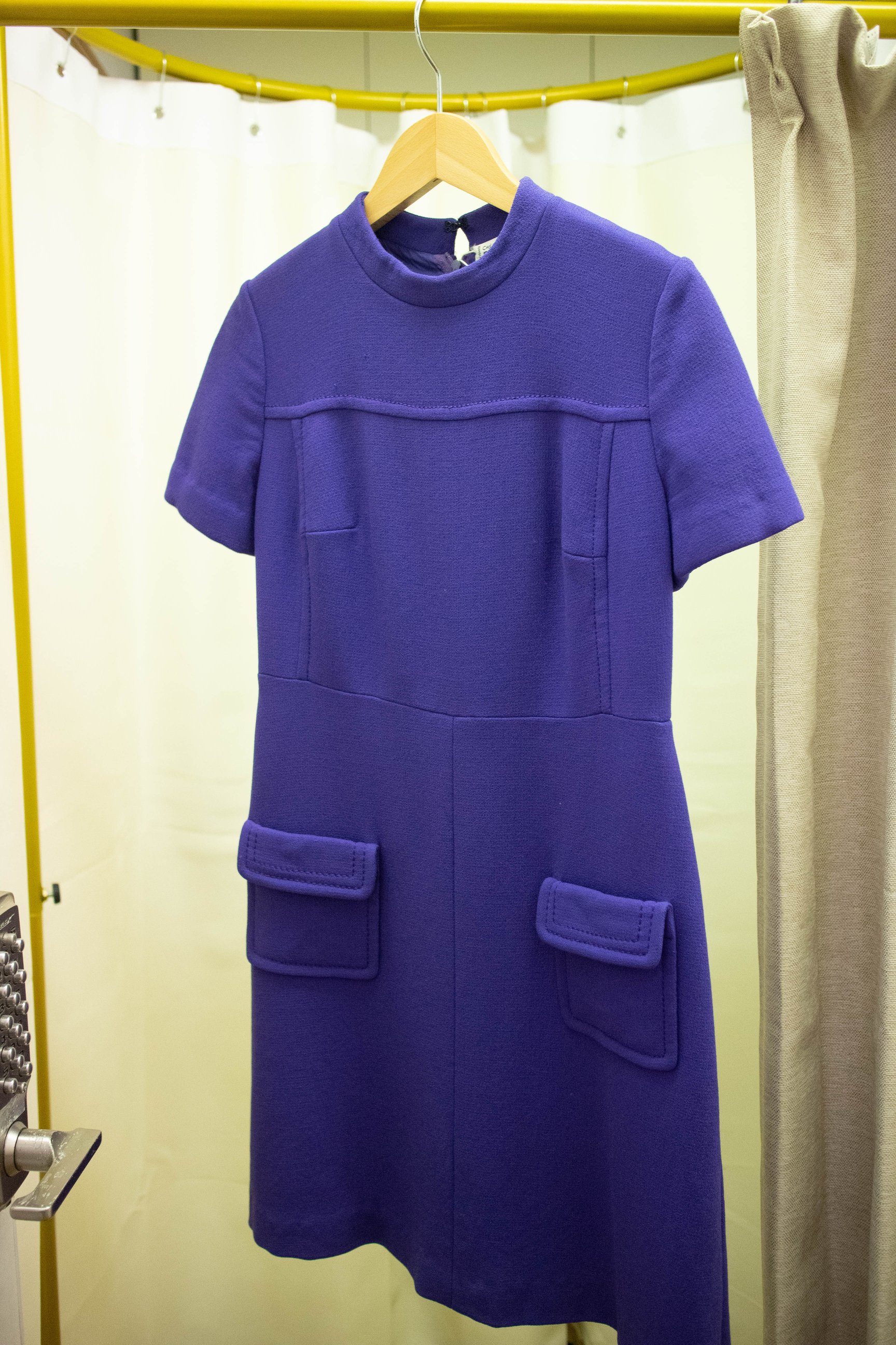 紫色のピエール・カルダンのワンピース