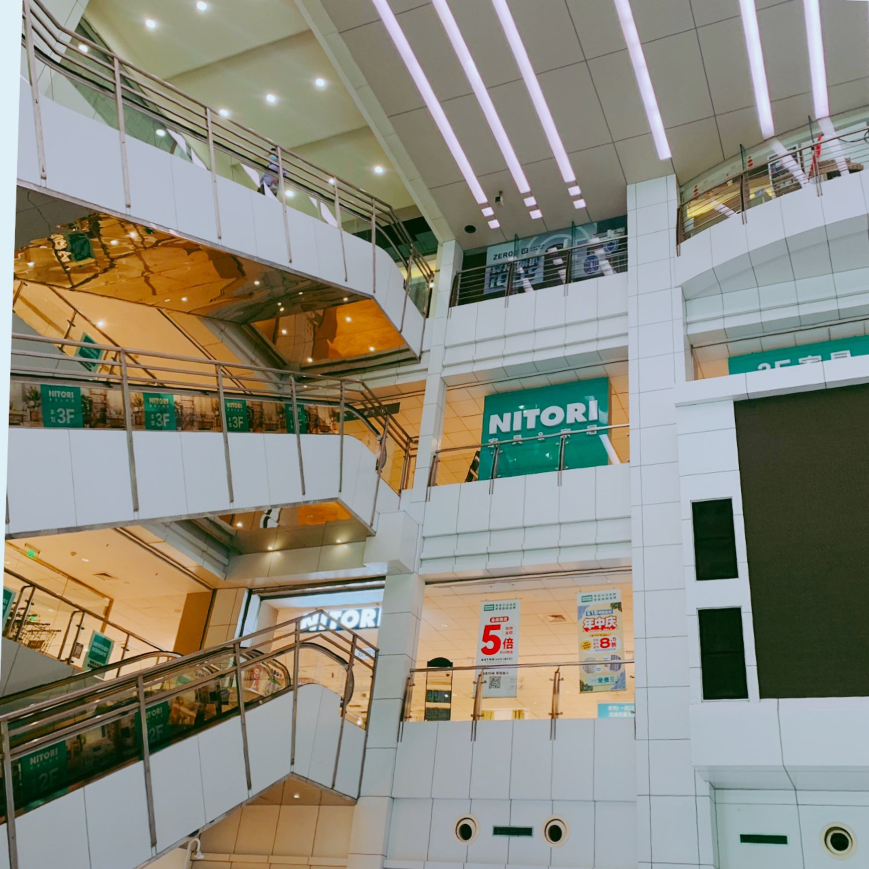 上海のニトリ店内の様子