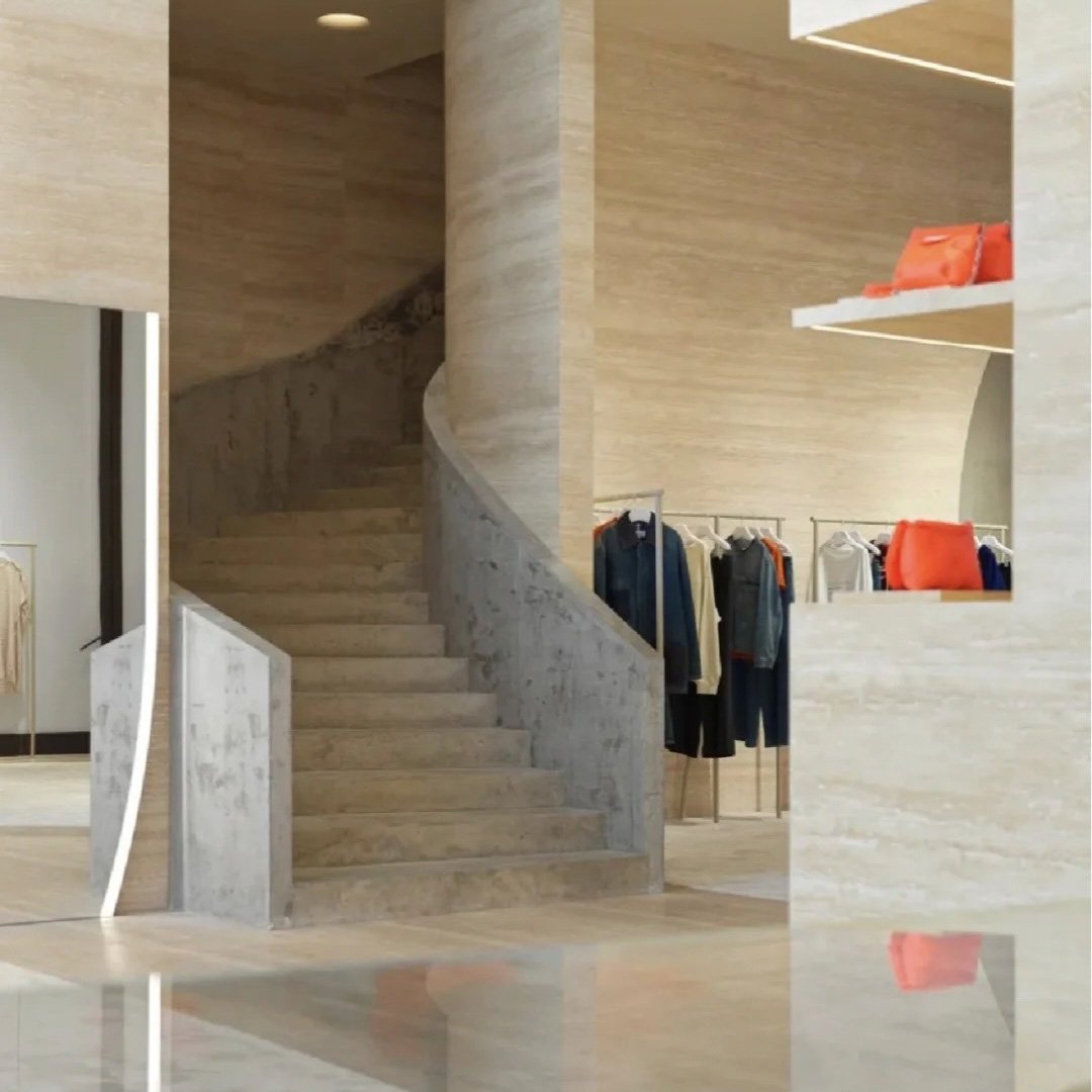 上海にあるメゾン マルジェラ旗艦店の内部