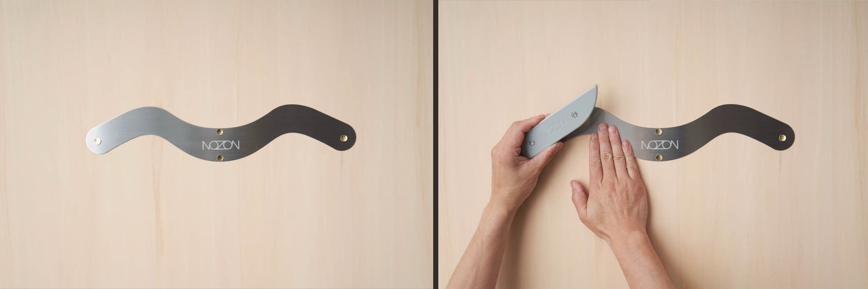 商品撮影用磁石式ハンガーの付属鉄製プレート