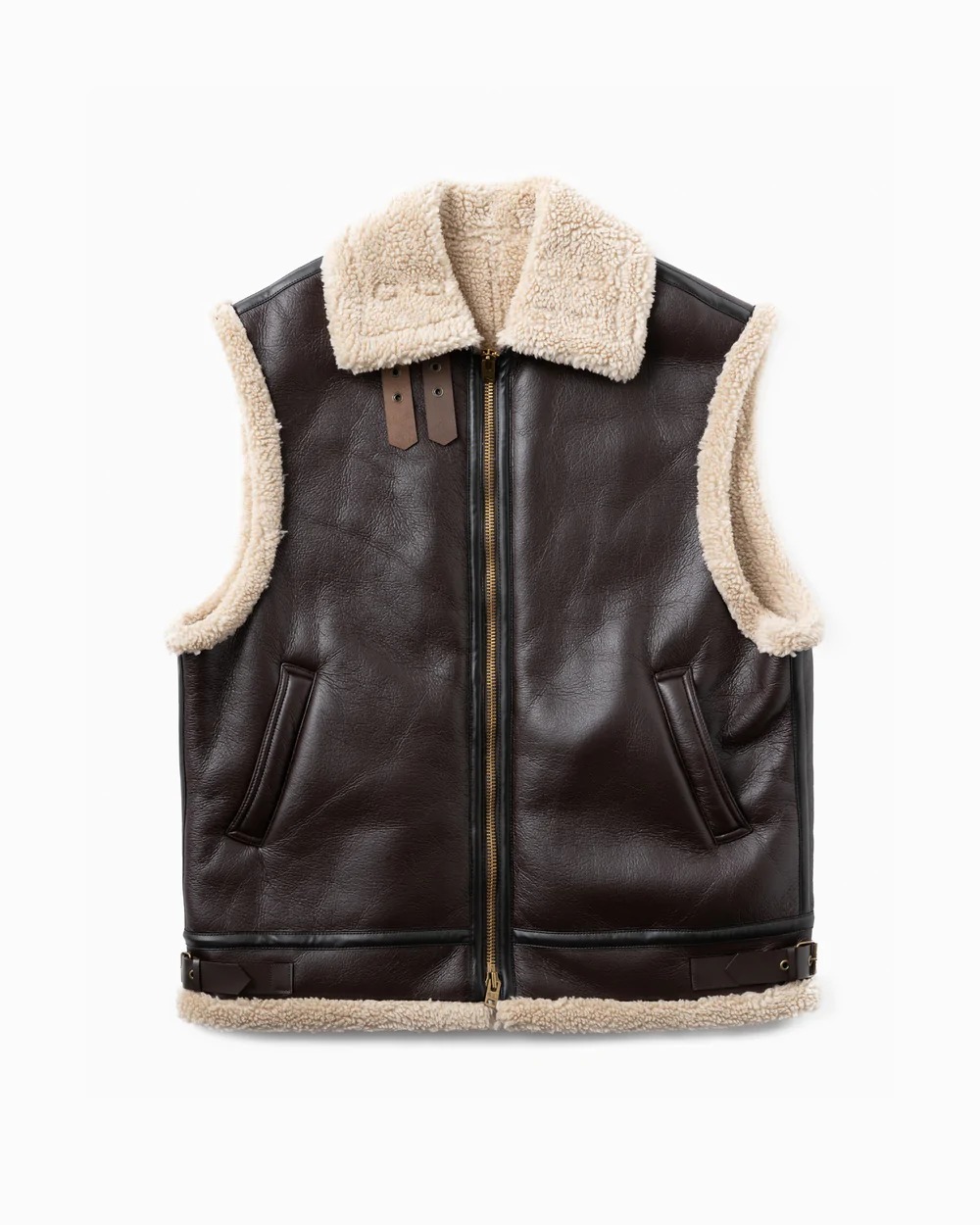 アンスクリアのレザーのベスト