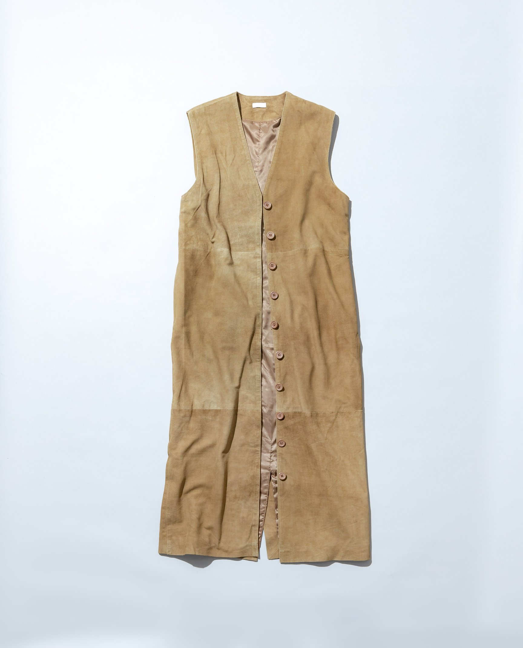 レザーロングベスト