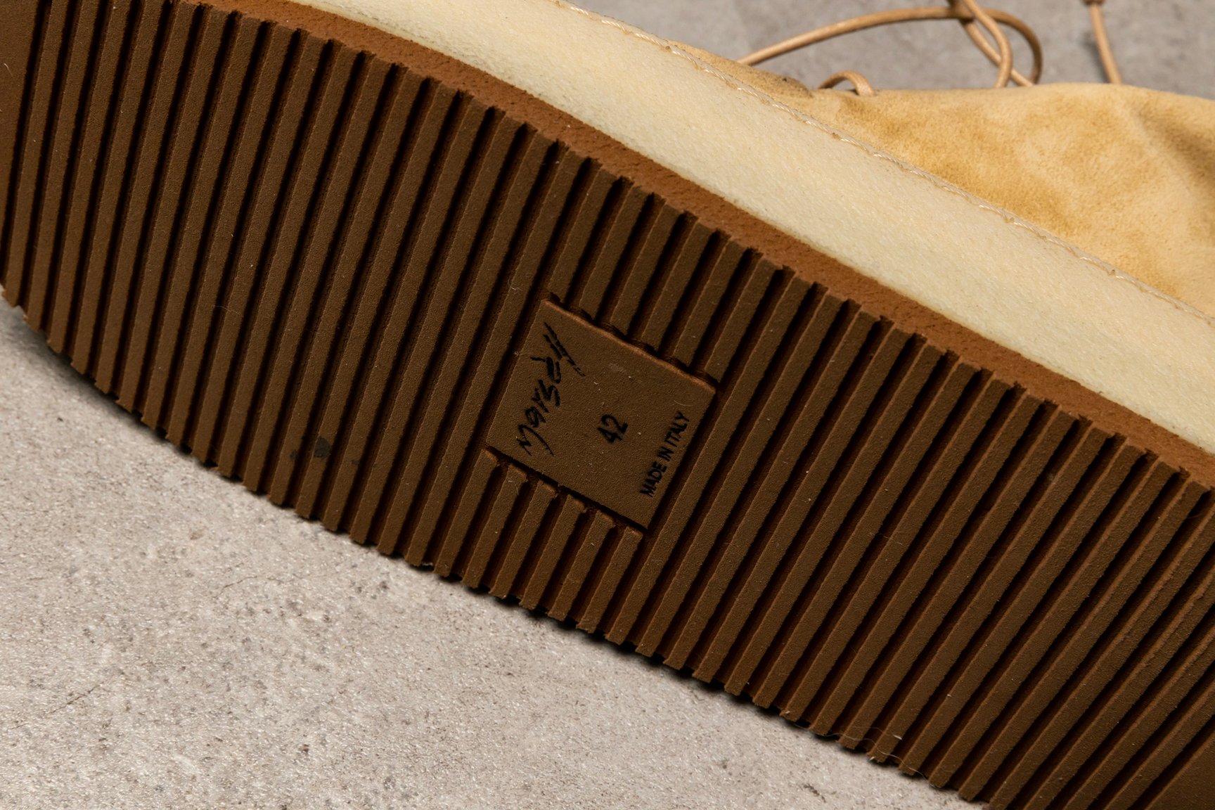 「Marsèll ハイカットスニーカー」ディティール