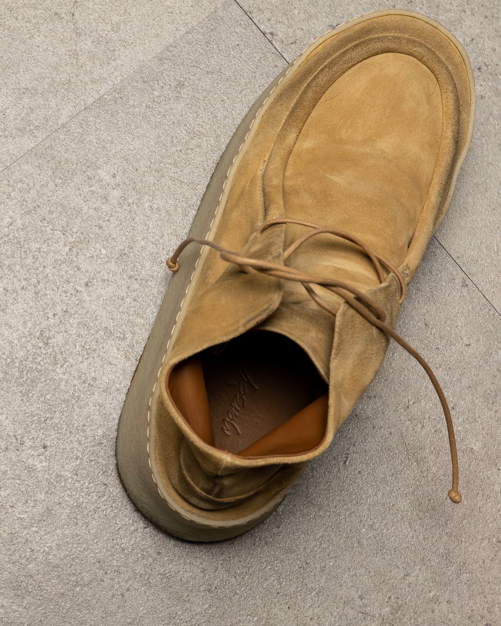 「Marsèll ハイカットスニーカー」ディティール