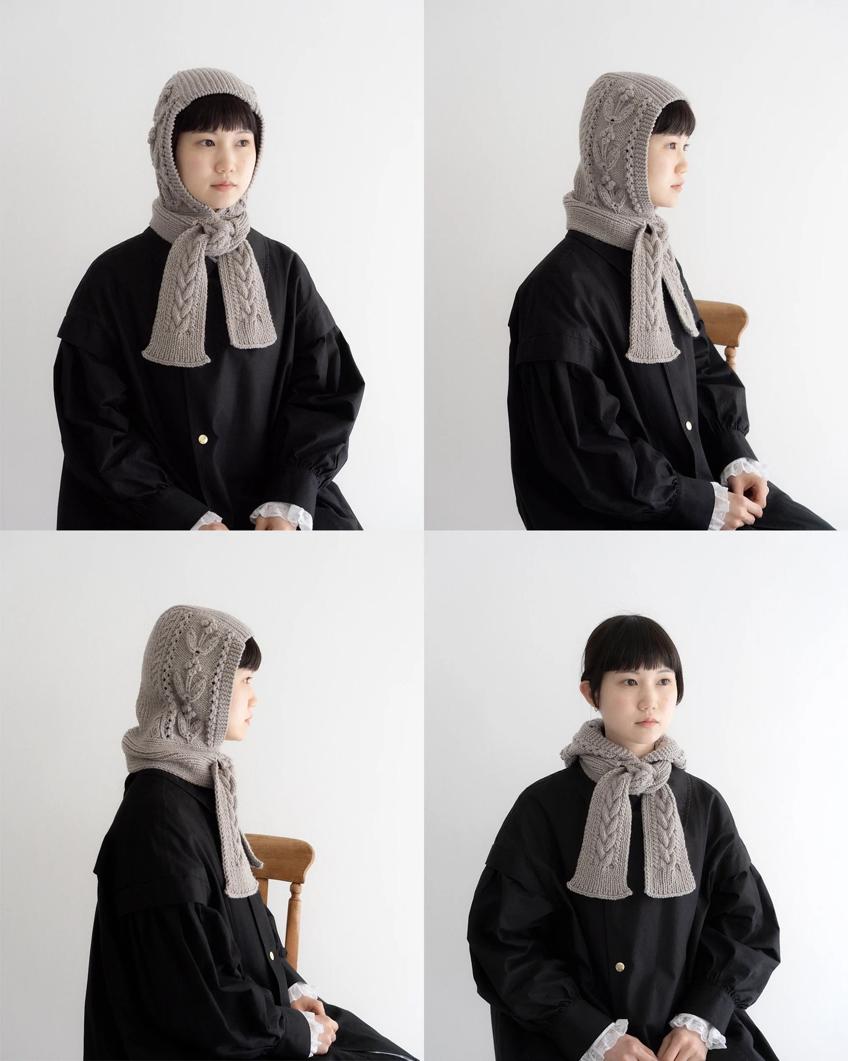 YUKI FUJISAWA マフラー　ネイビー yukifujisawa22aw-topcollage.jpg