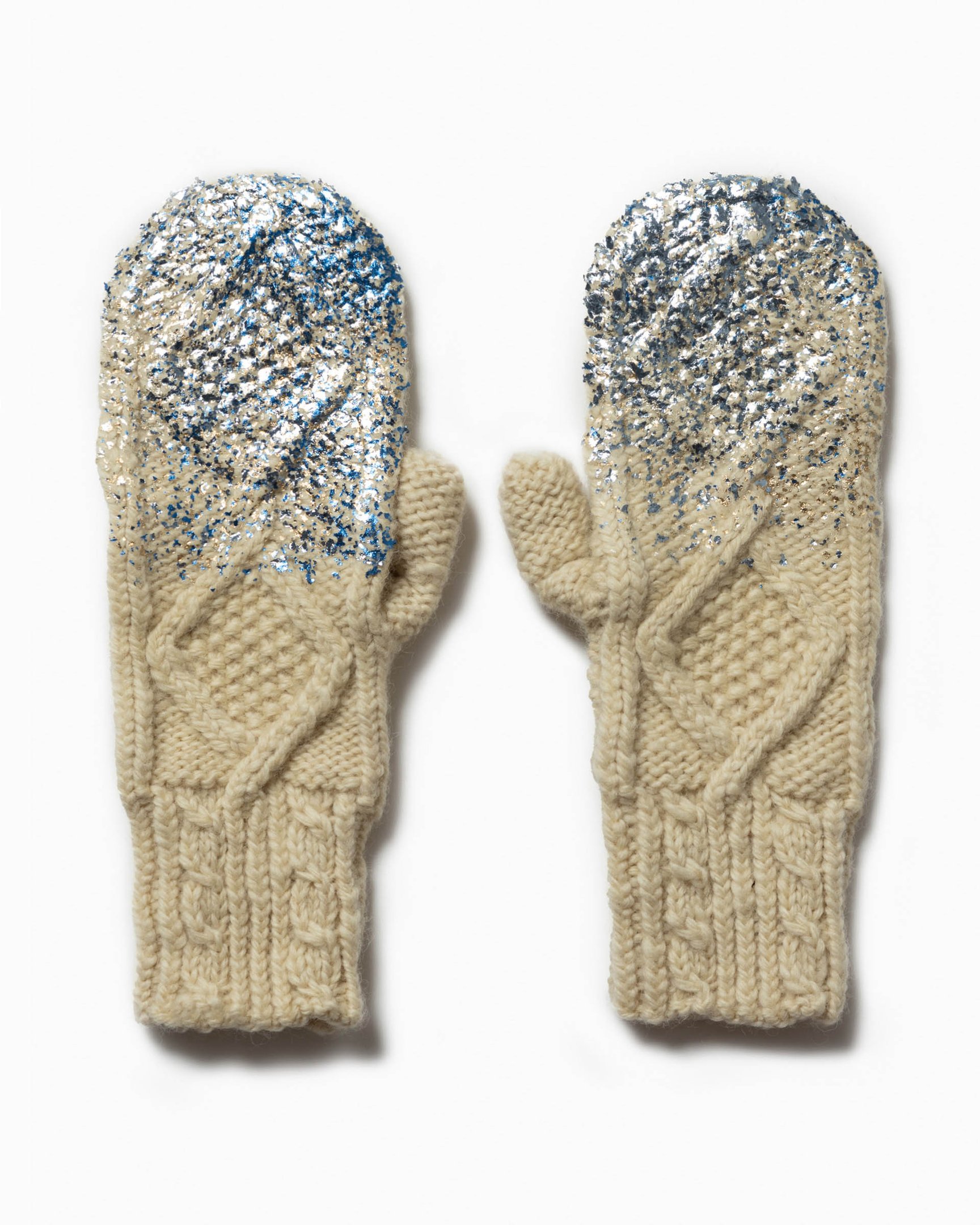 箔付きのマフラー