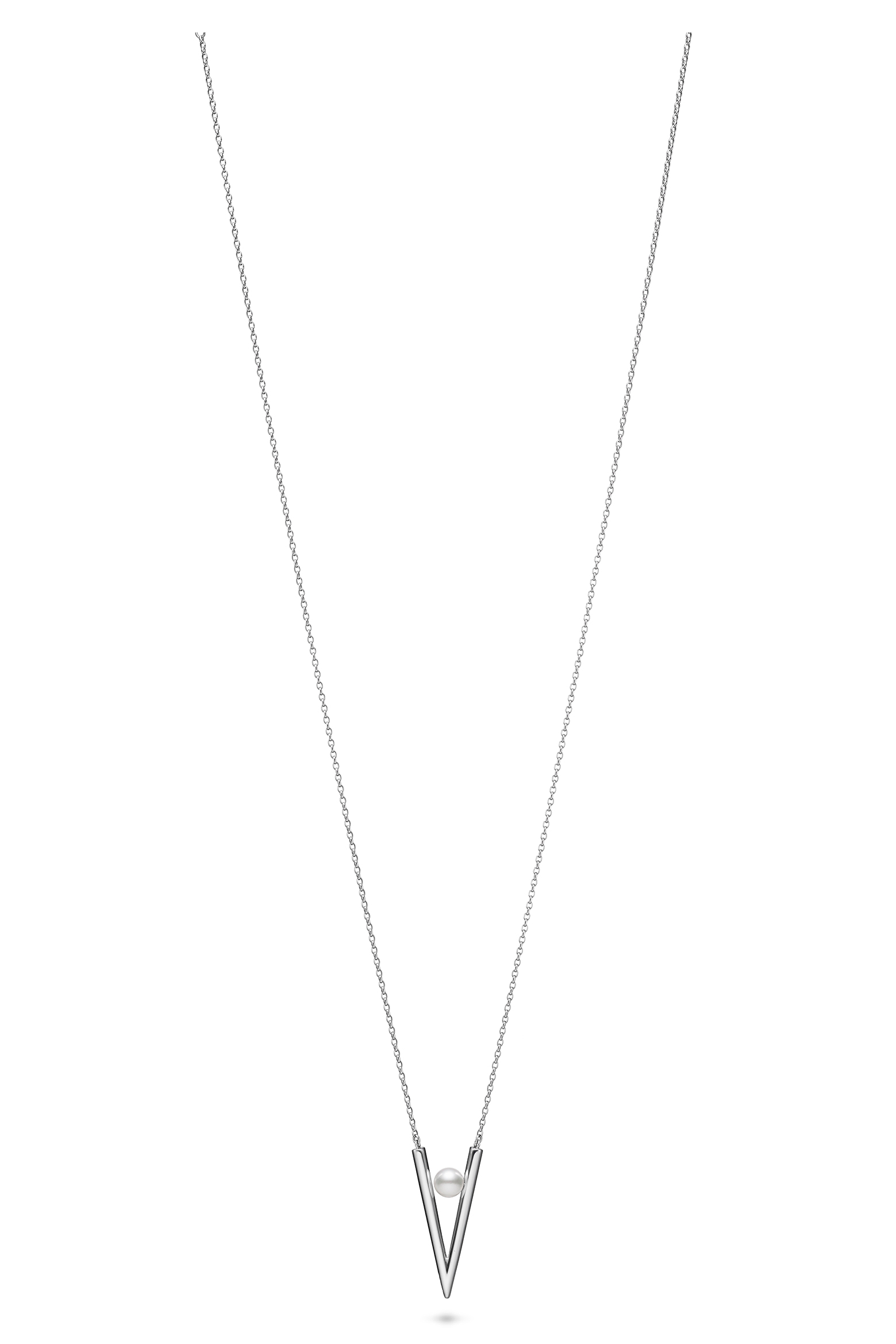 ペンダント アコヤ真珠、SIL製（全長 約64cm）7万7000円