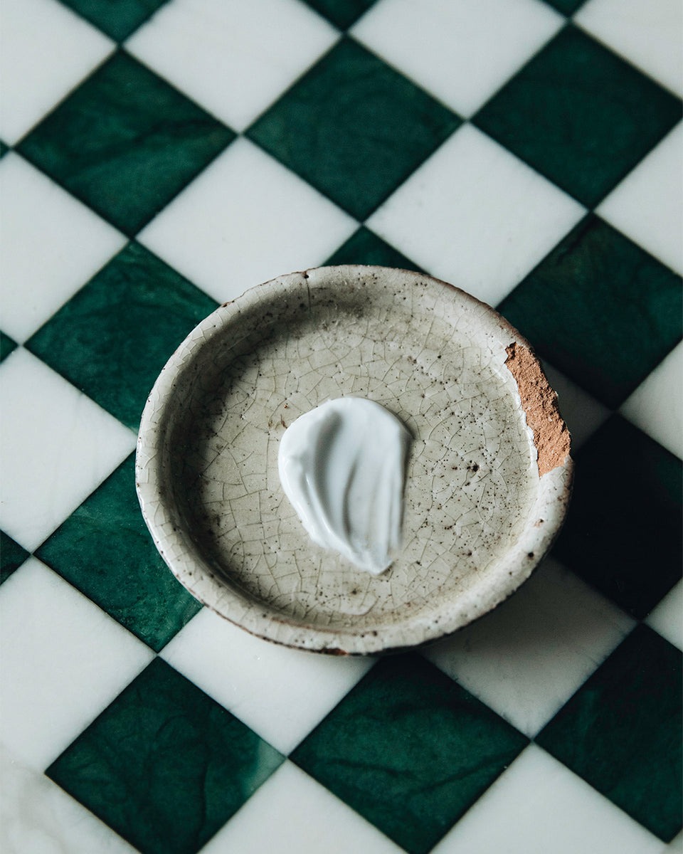 お皿に出したクリーム