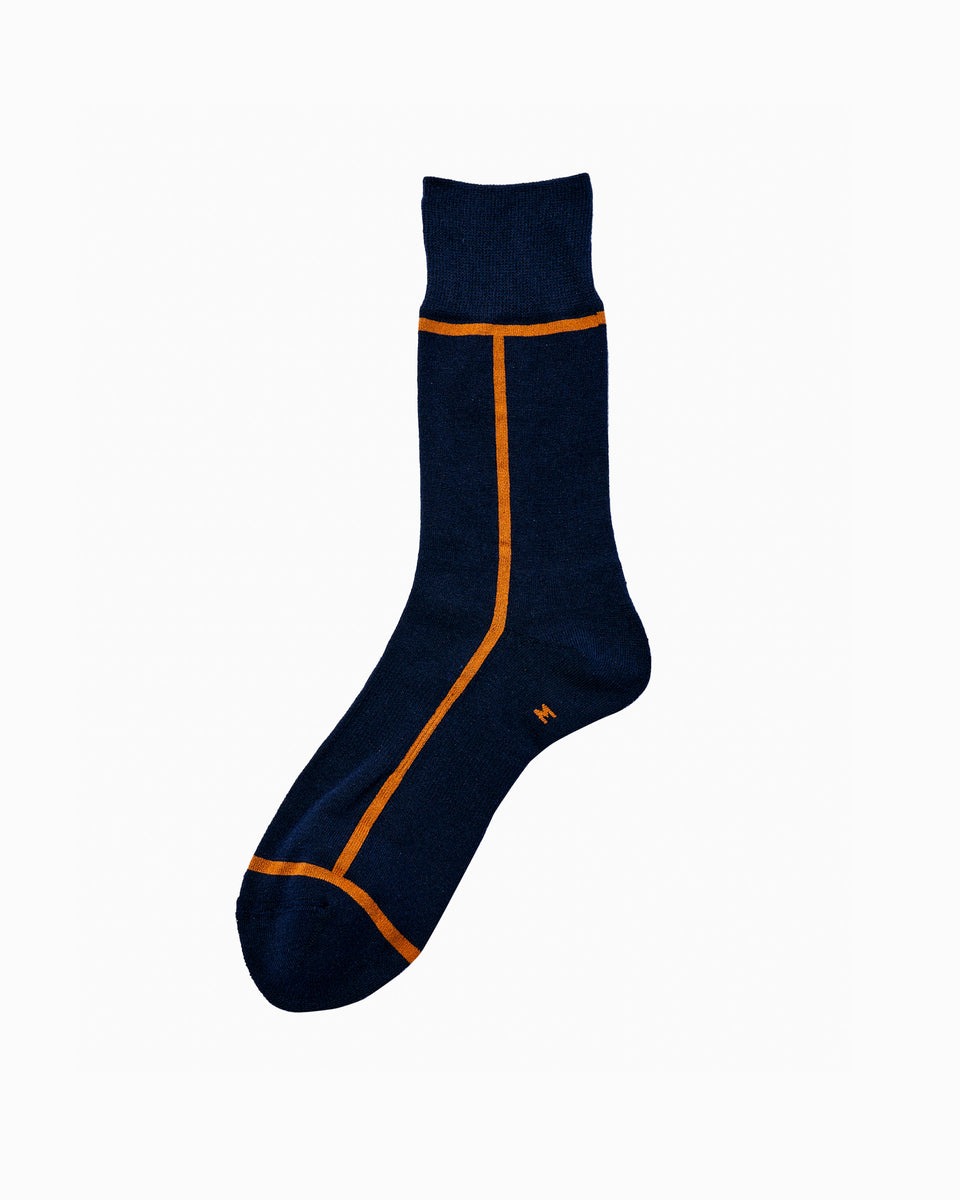 ネイビーのソックス