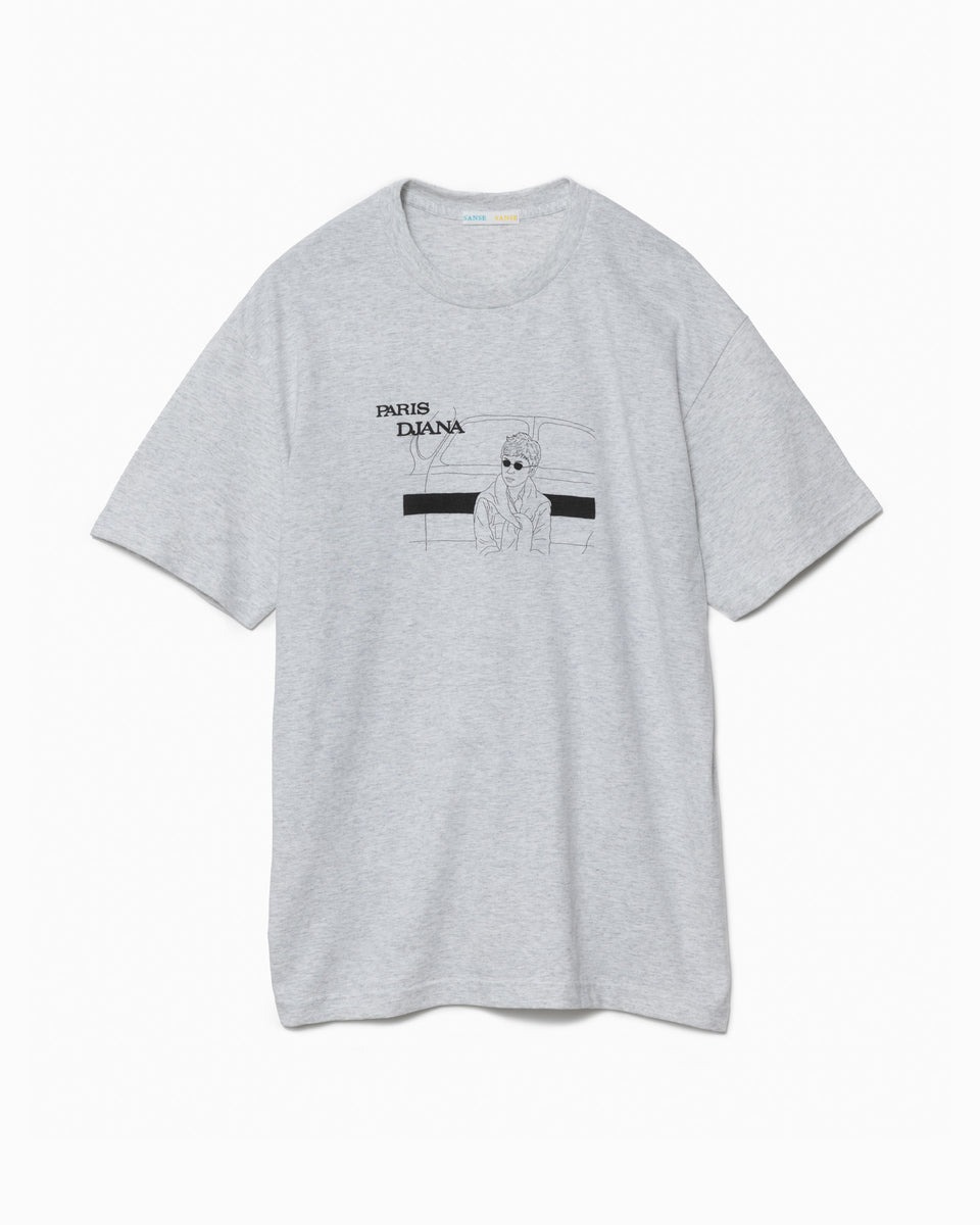 サンセサンセのグレーのTシャツ