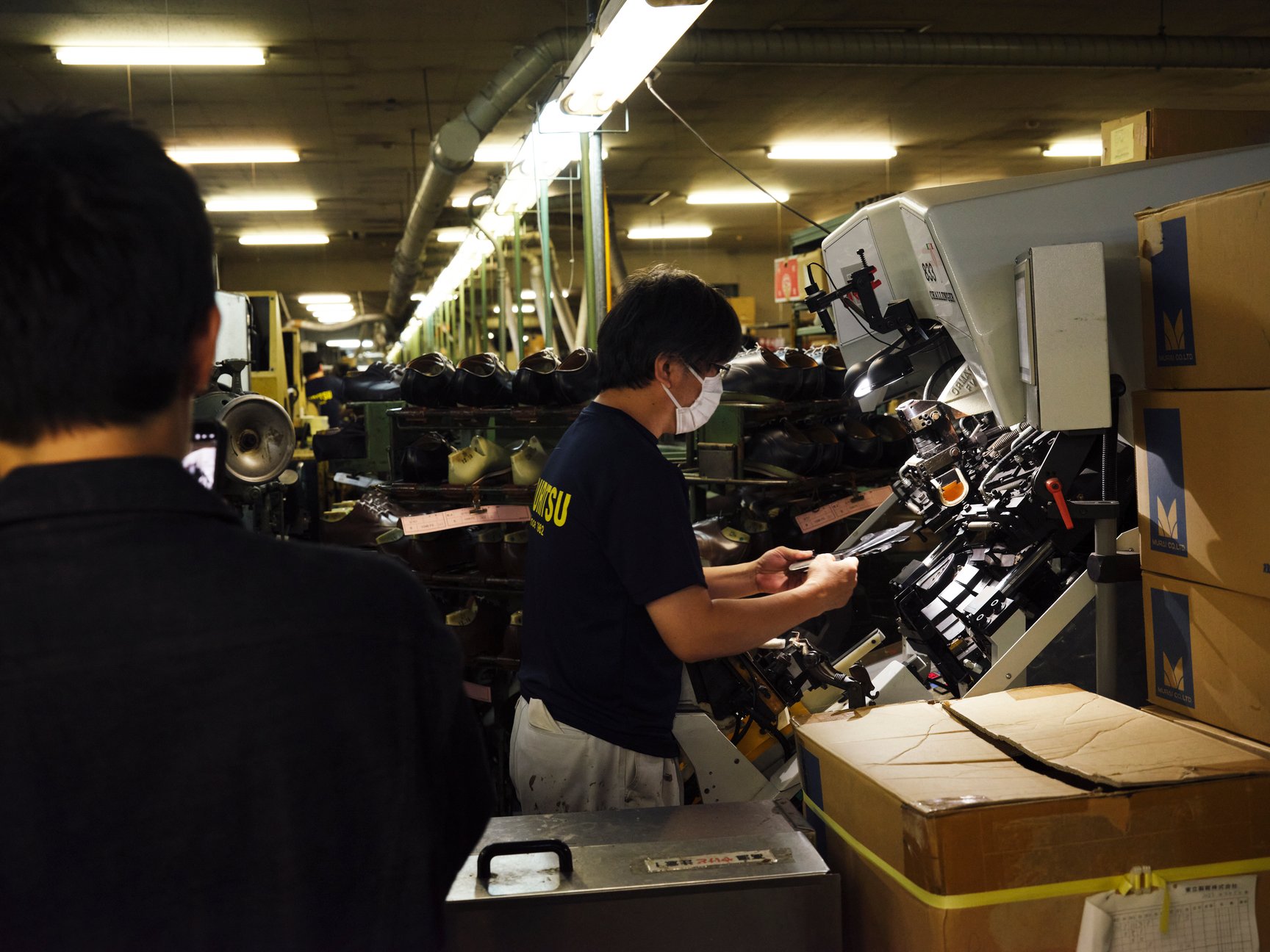 革靴職人の様子