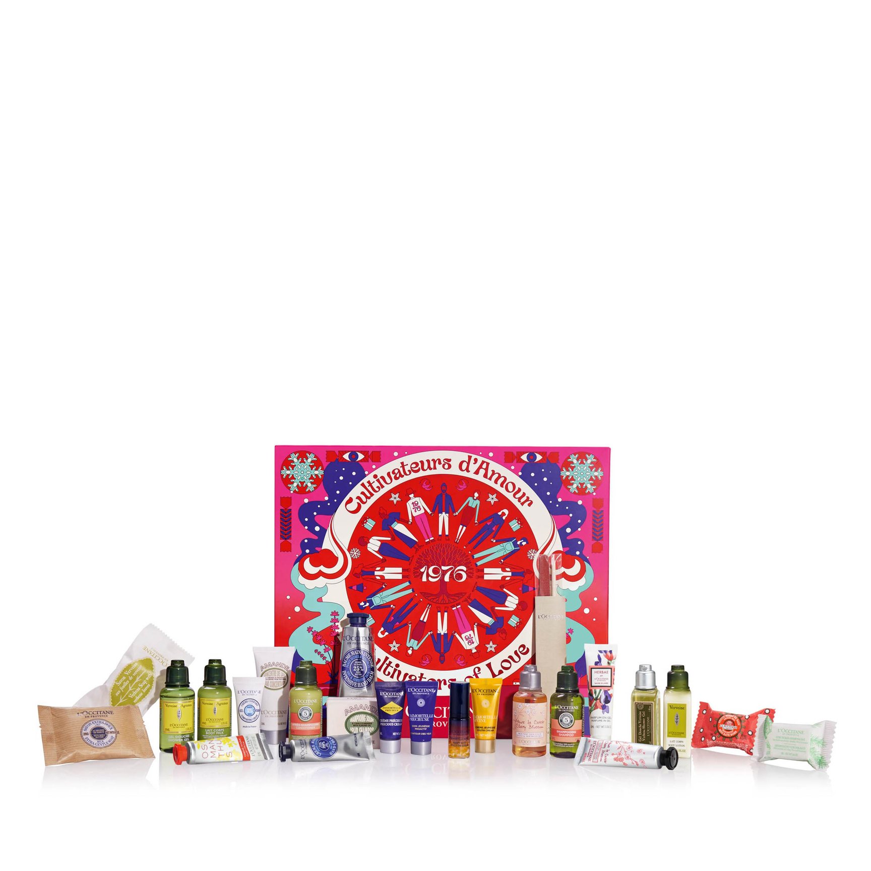 ボディケア製品がセットになったアドベントカレンダー