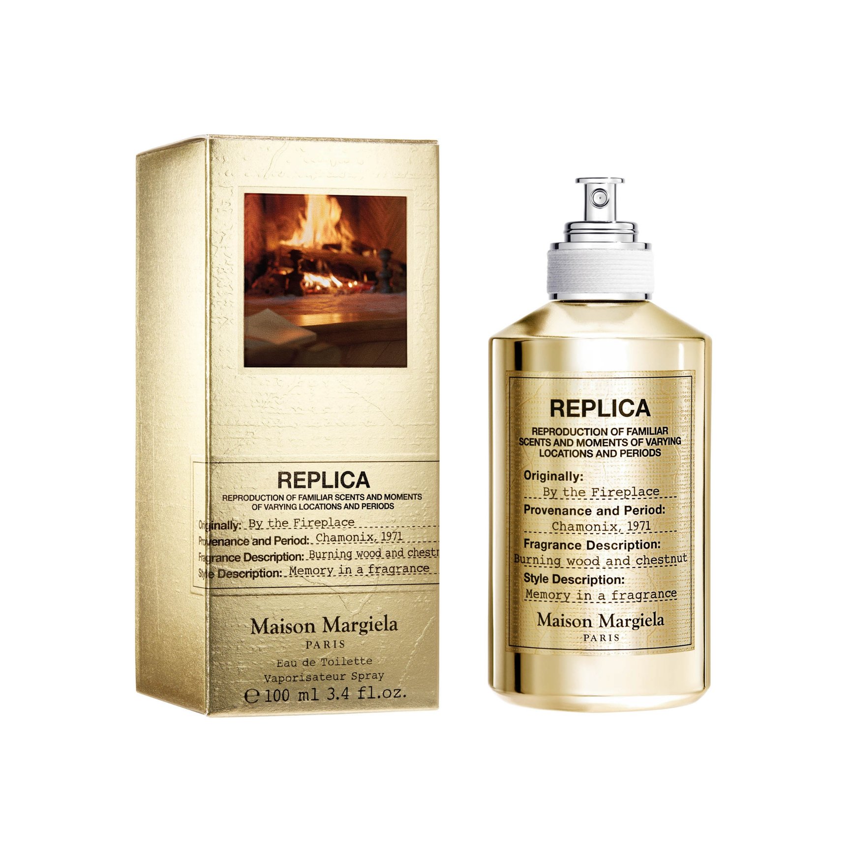 ゴールドカラーの香水ボトル