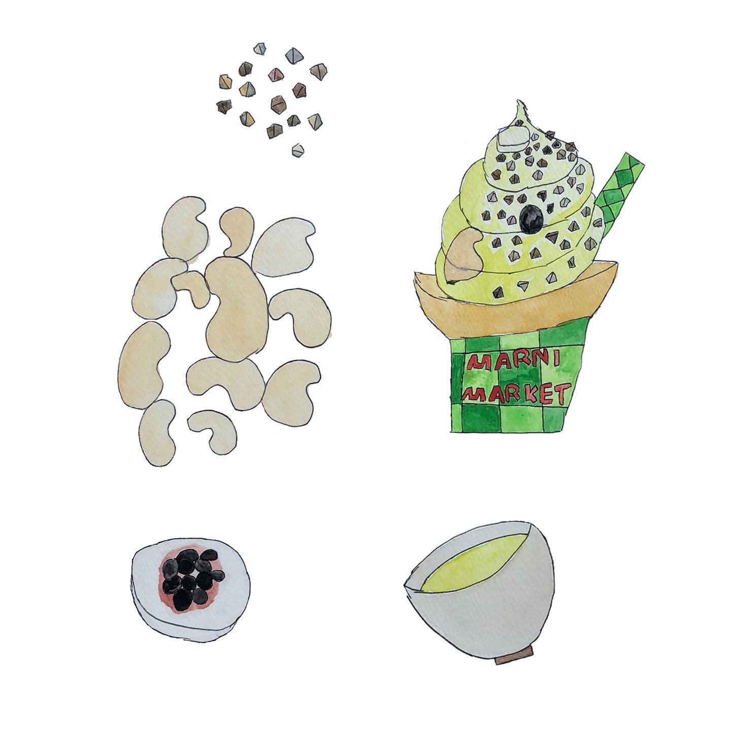 ソフトクリームのイラスト