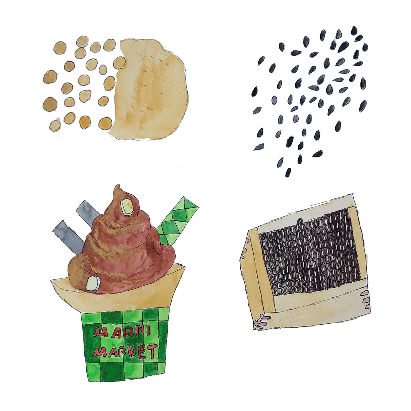 ソフトクリームのイラスト