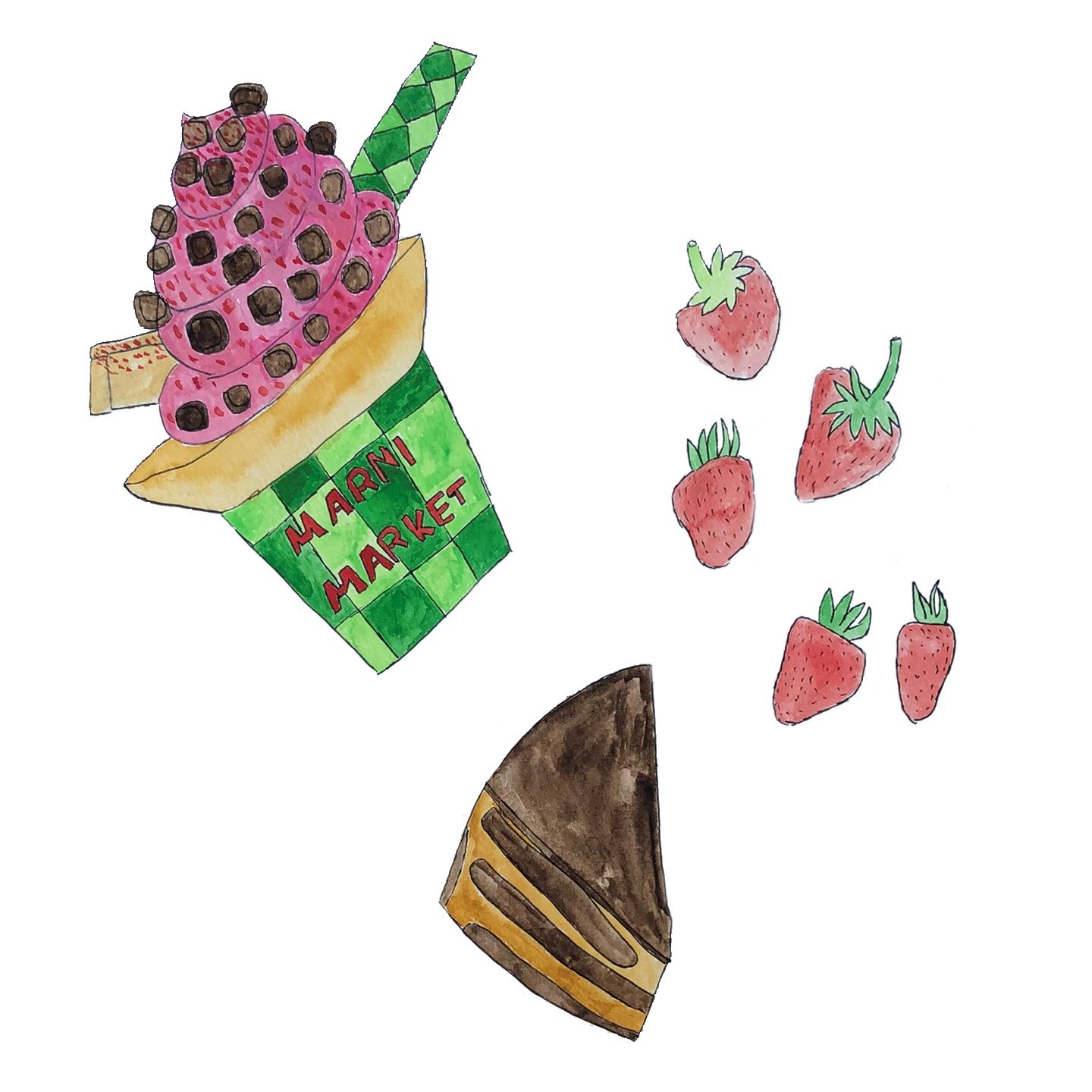 ソフトクリームのイラスト