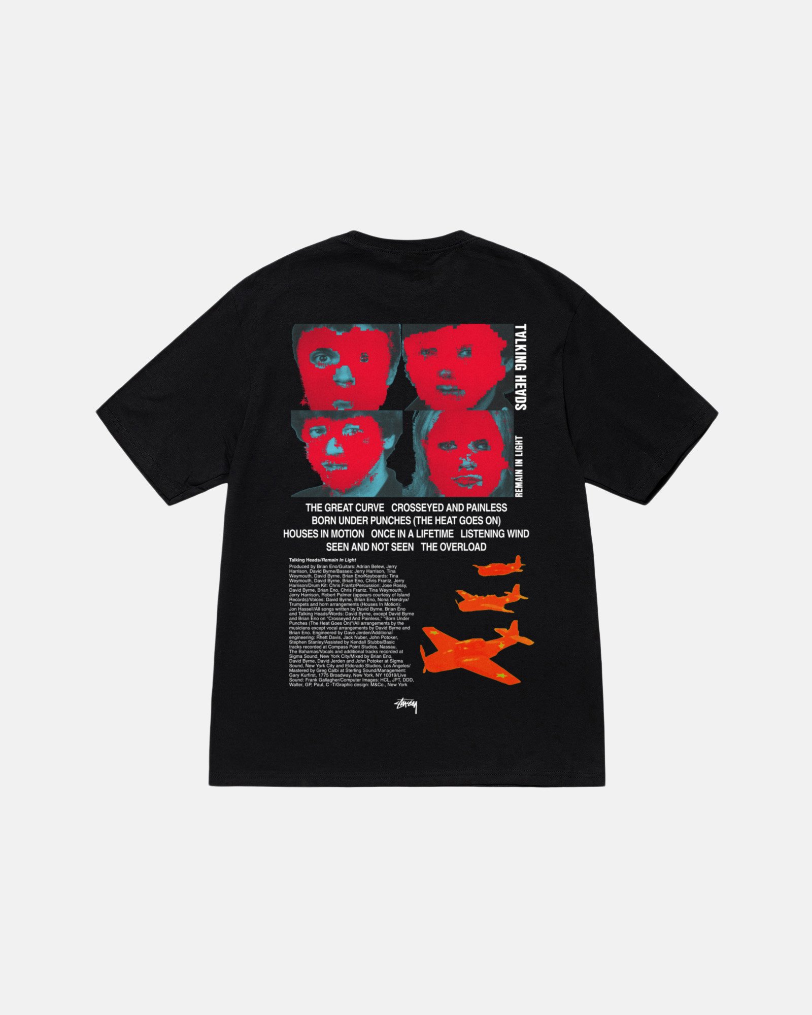 Stussy Talking Heads Tシャツ Sサイズ ブラック ステューシーがトーキング・ヘッズとコラボ 2種類のTシャツを発売