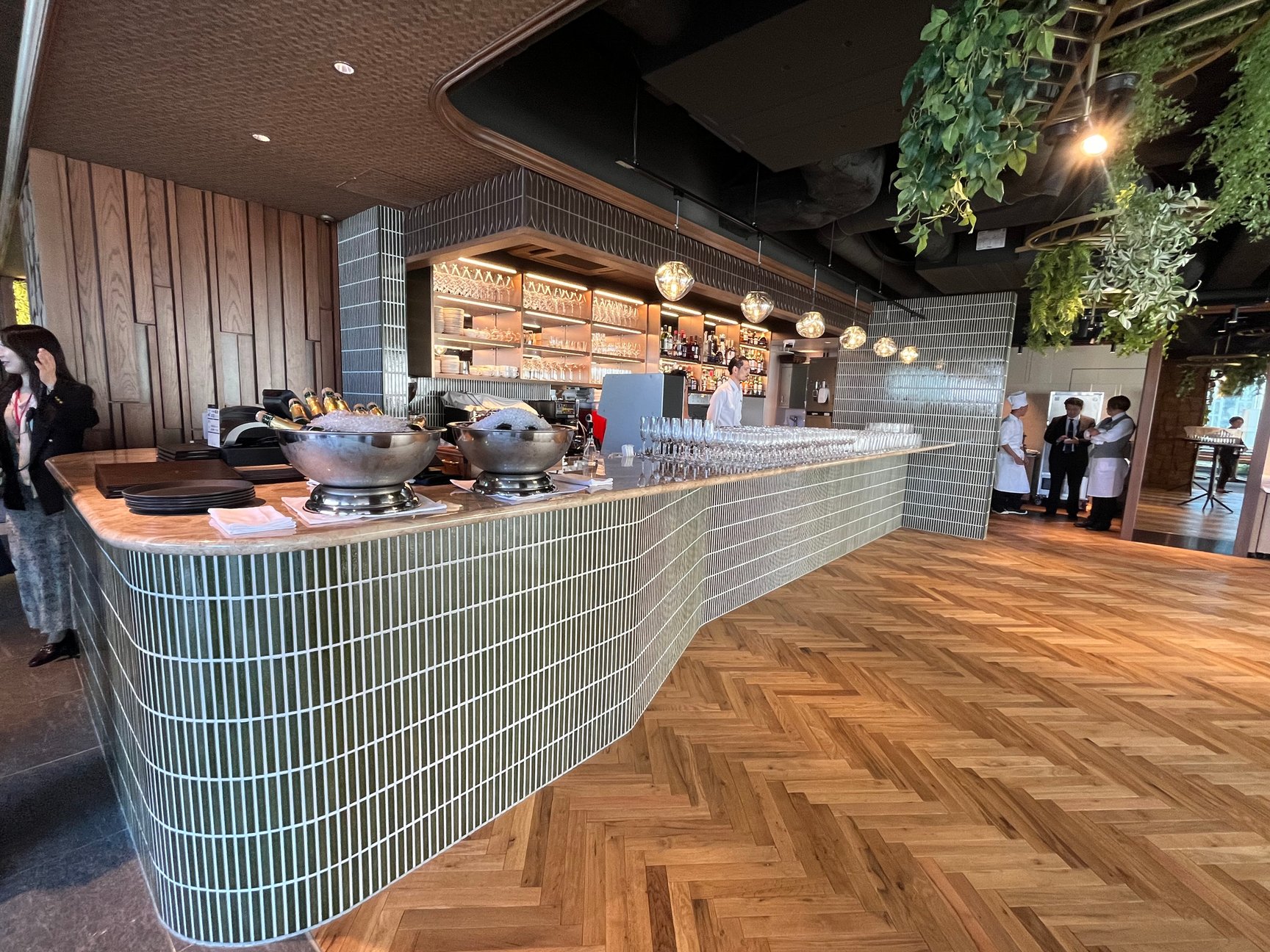 ステーキハウスの内観