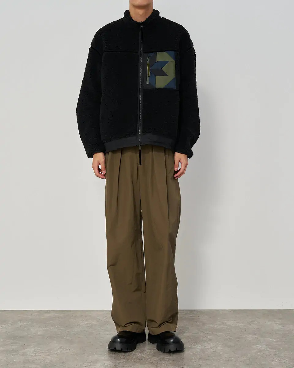 ヨシオクボのボアブルゾン