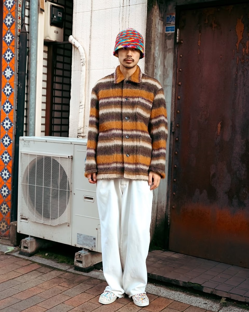 アンスクリアのボーダージャケット