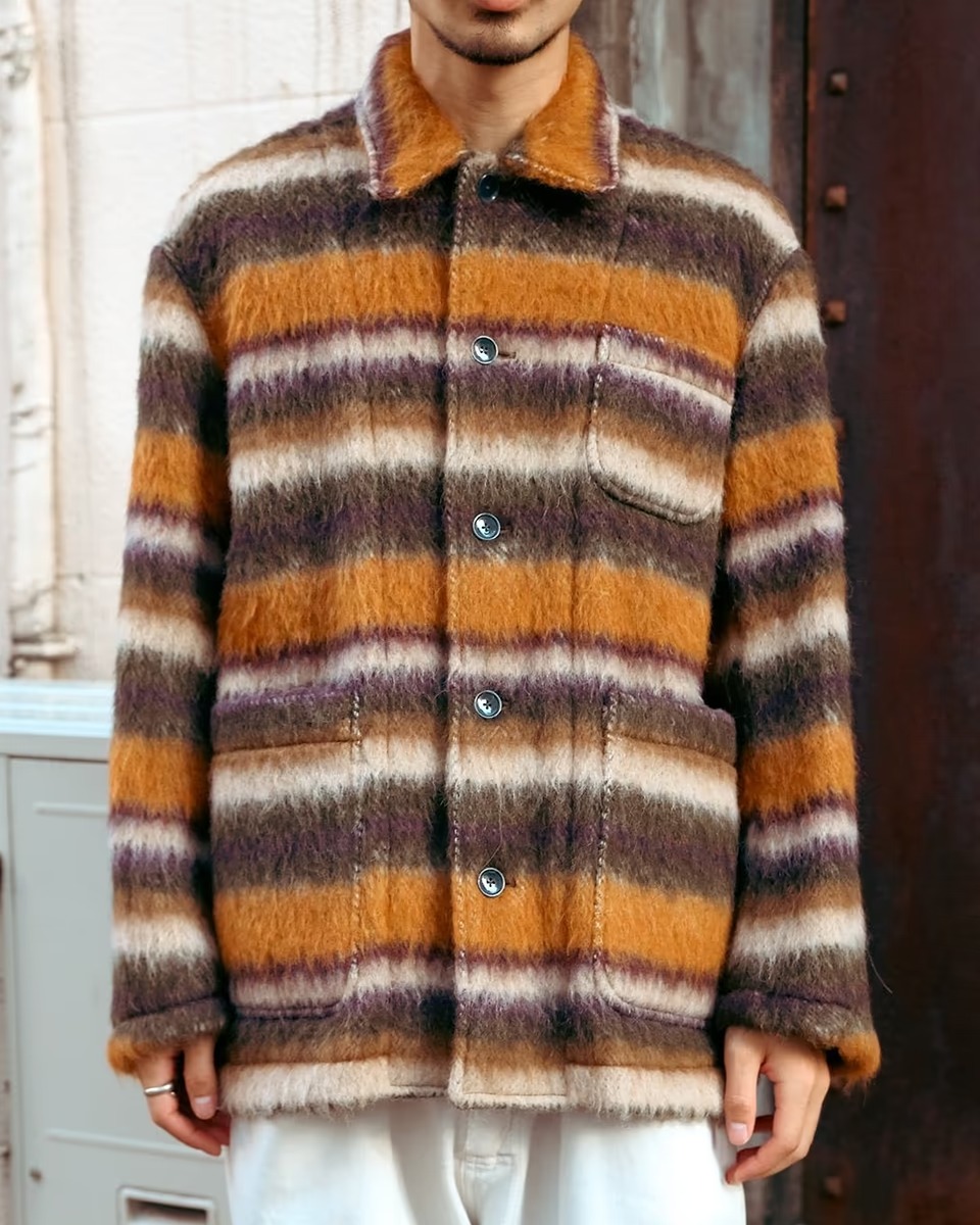 アンスクリアのボーダージャケット