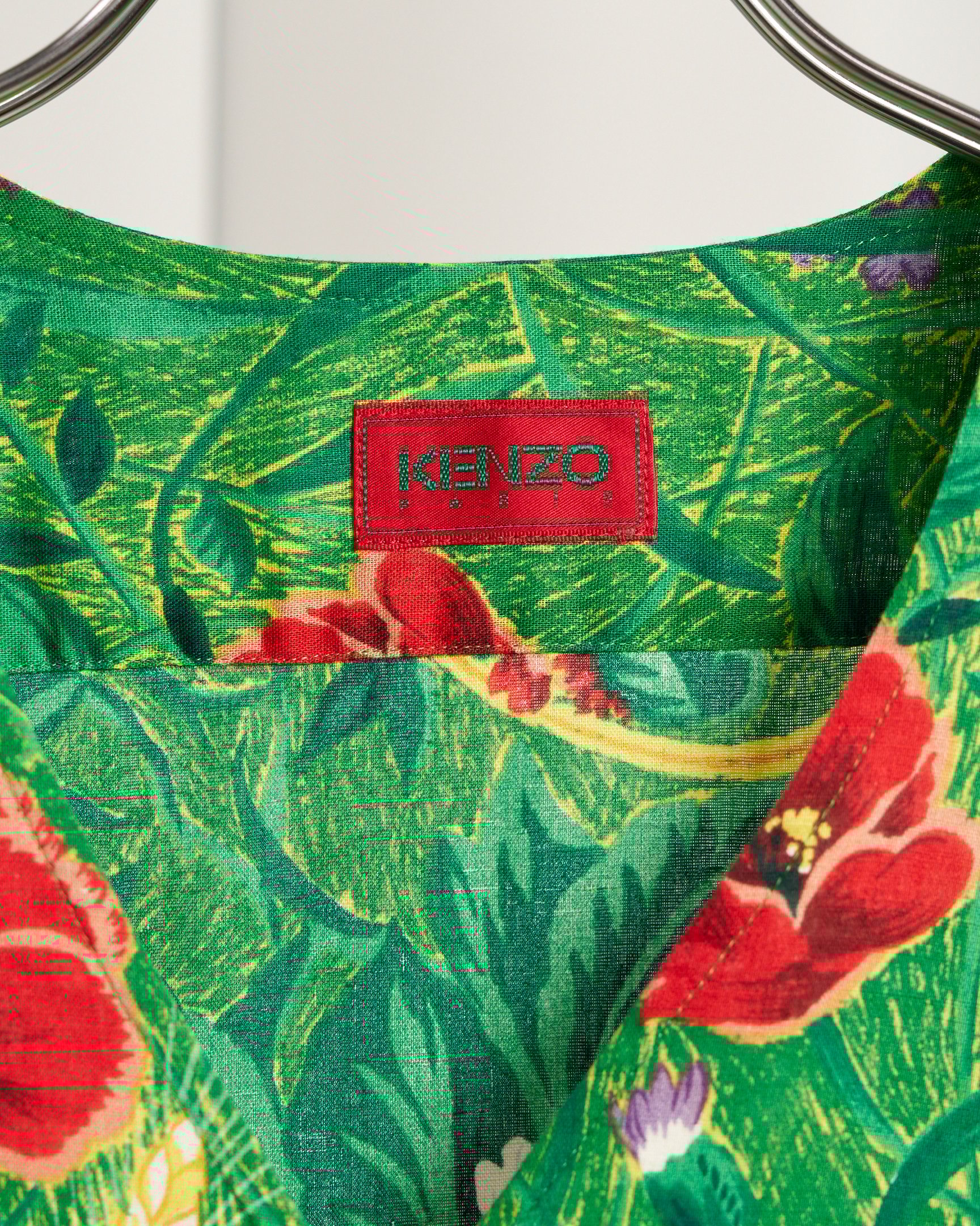 KENZO PARIS 1980's 綿麻花柄セットアップ