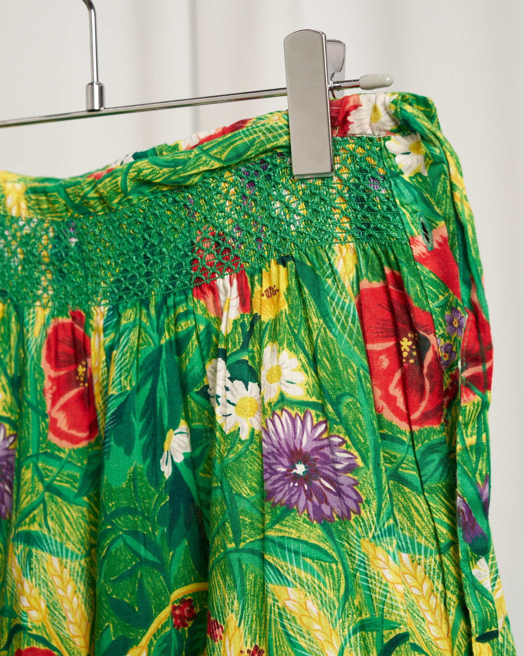 KENZO PARIS 1980's 綿麻花柄セットアップ