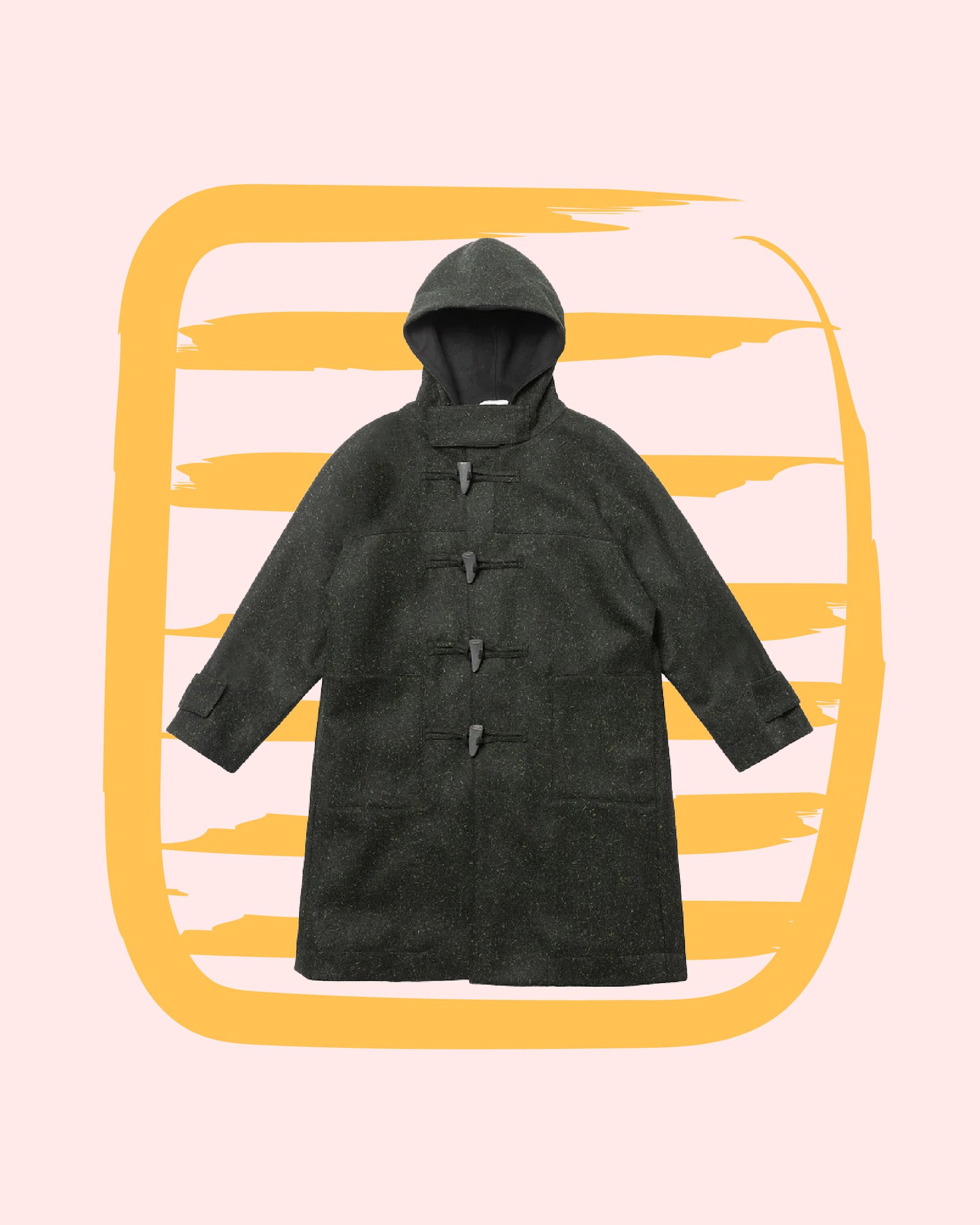 オーバーコートのダッフルコート