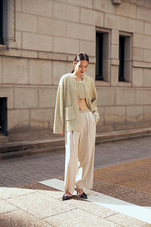 ギャレスト2024年秋冬「シーンレスワイドパンツ」