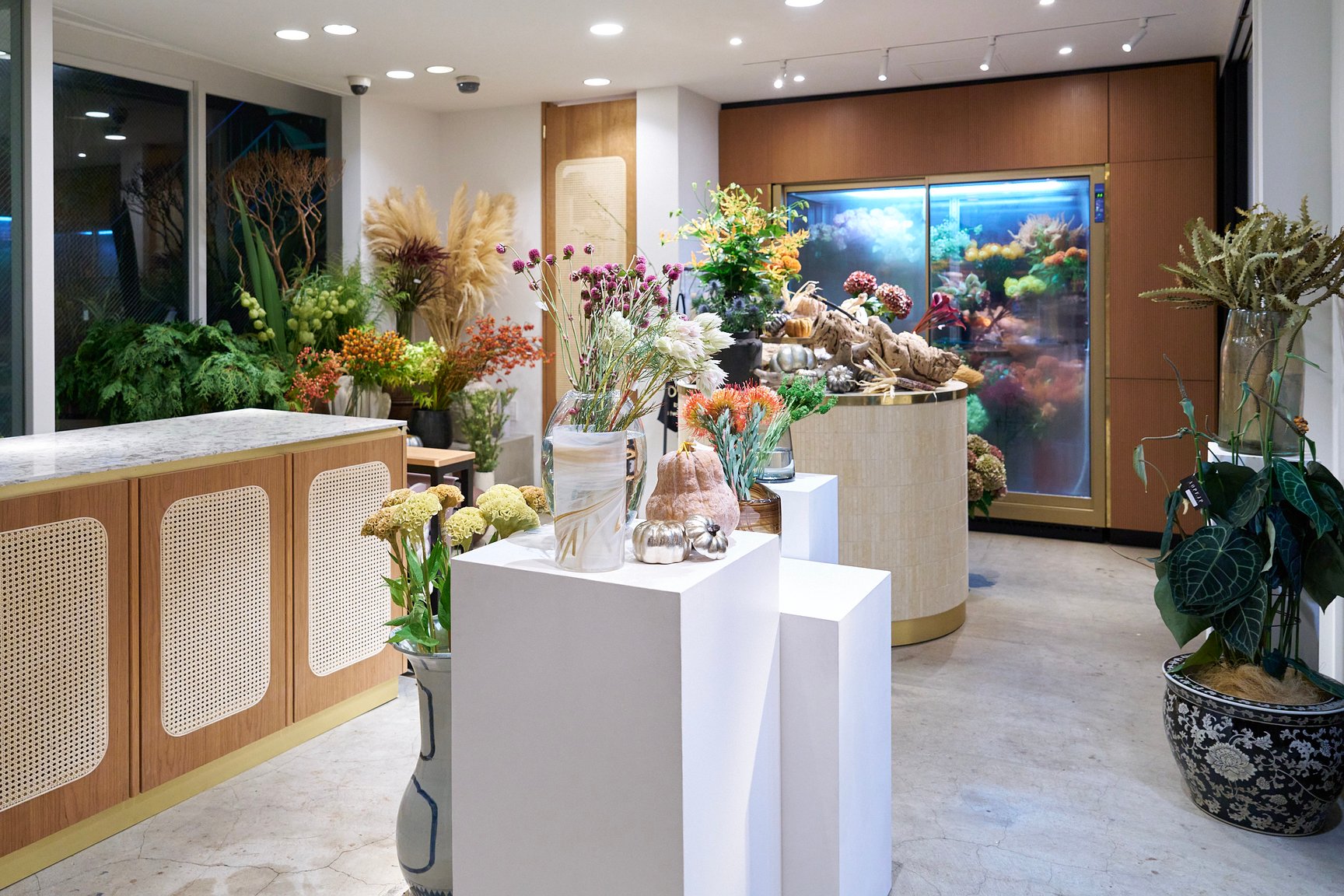 フラワーショップの売り場