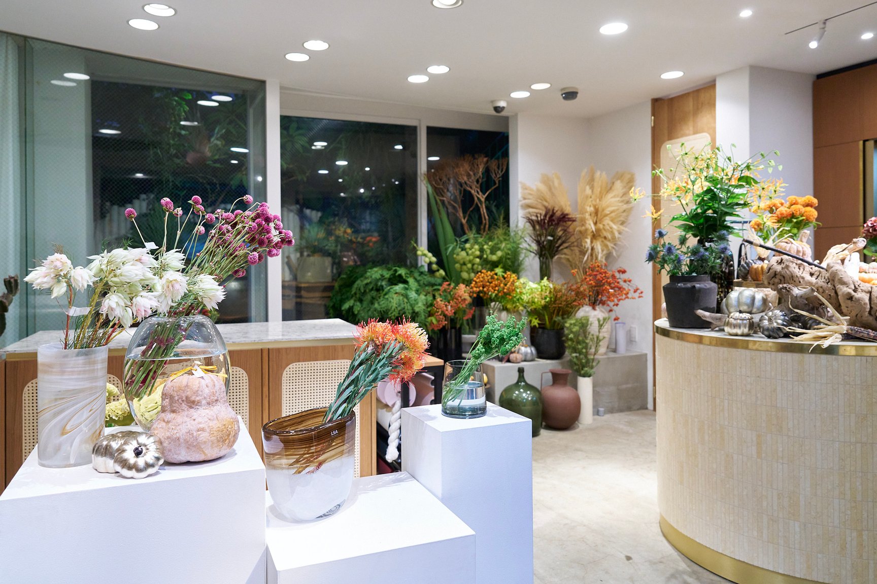 フラワーショップの売り場