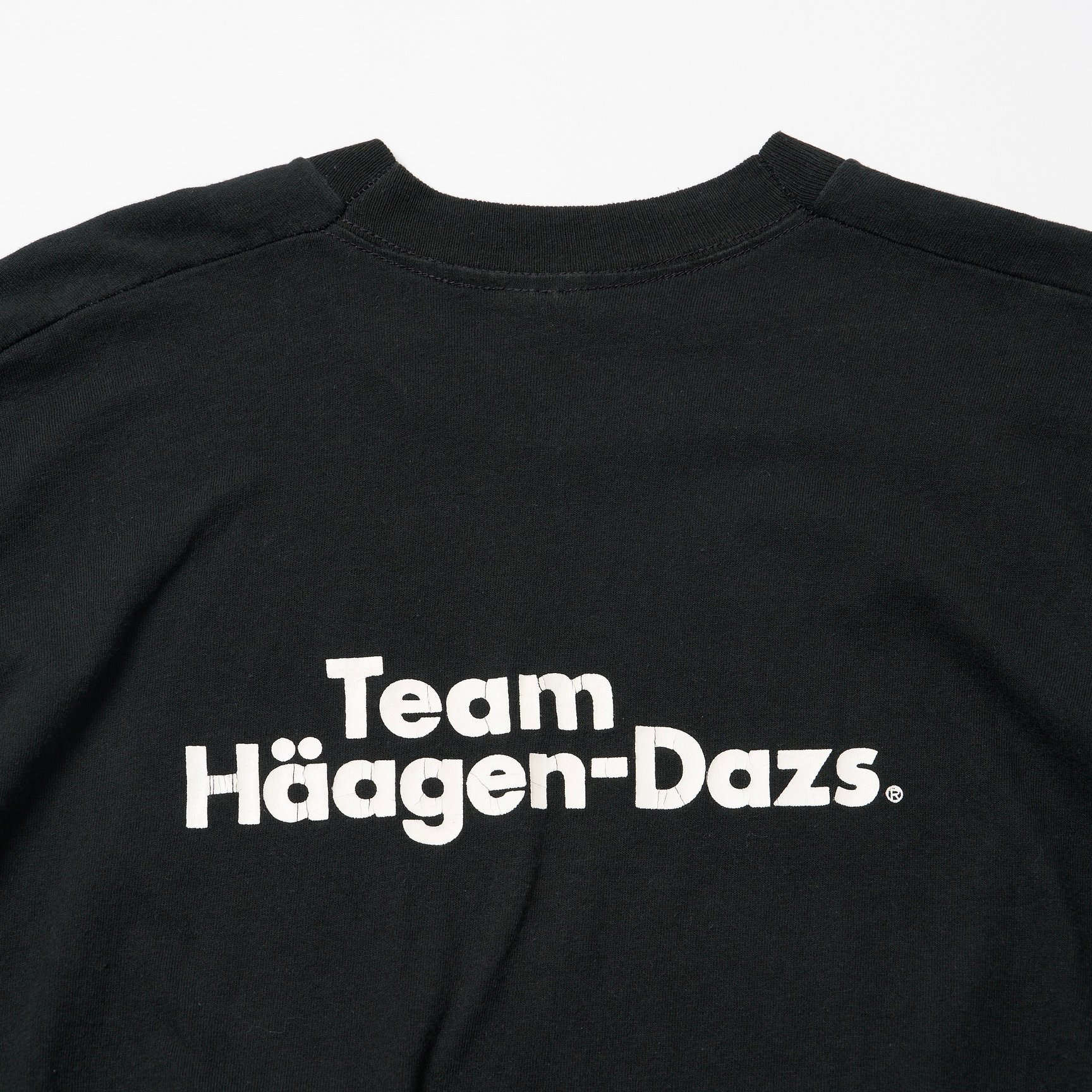 ハーゲンダッツのTシャツのバックプリント
